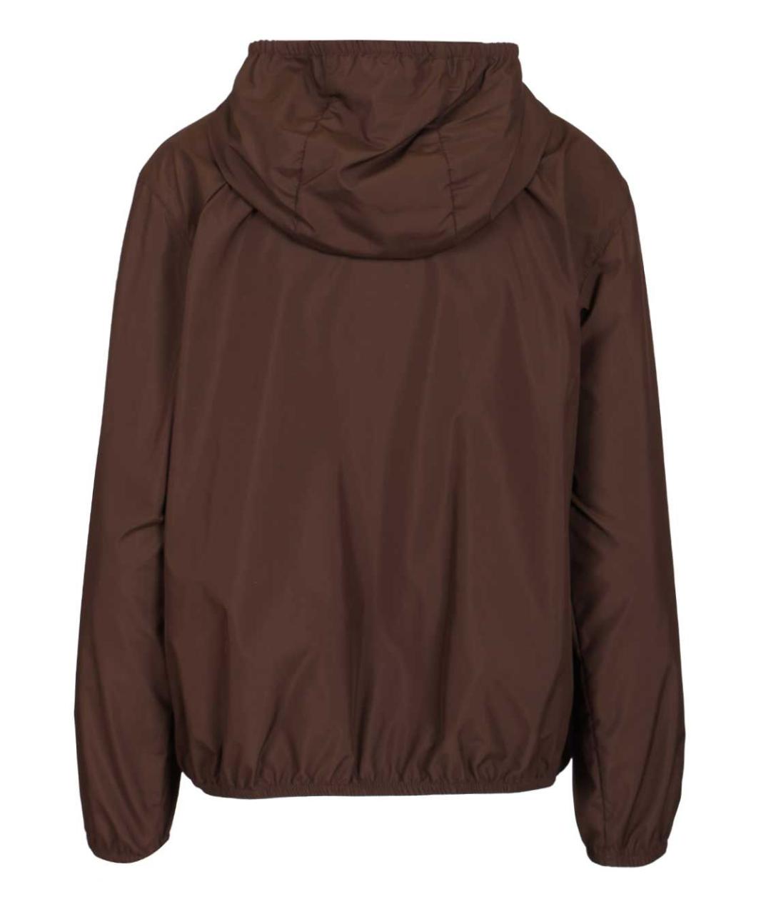 MONCLER Коричневая полиэстеровая куртка, фото 2