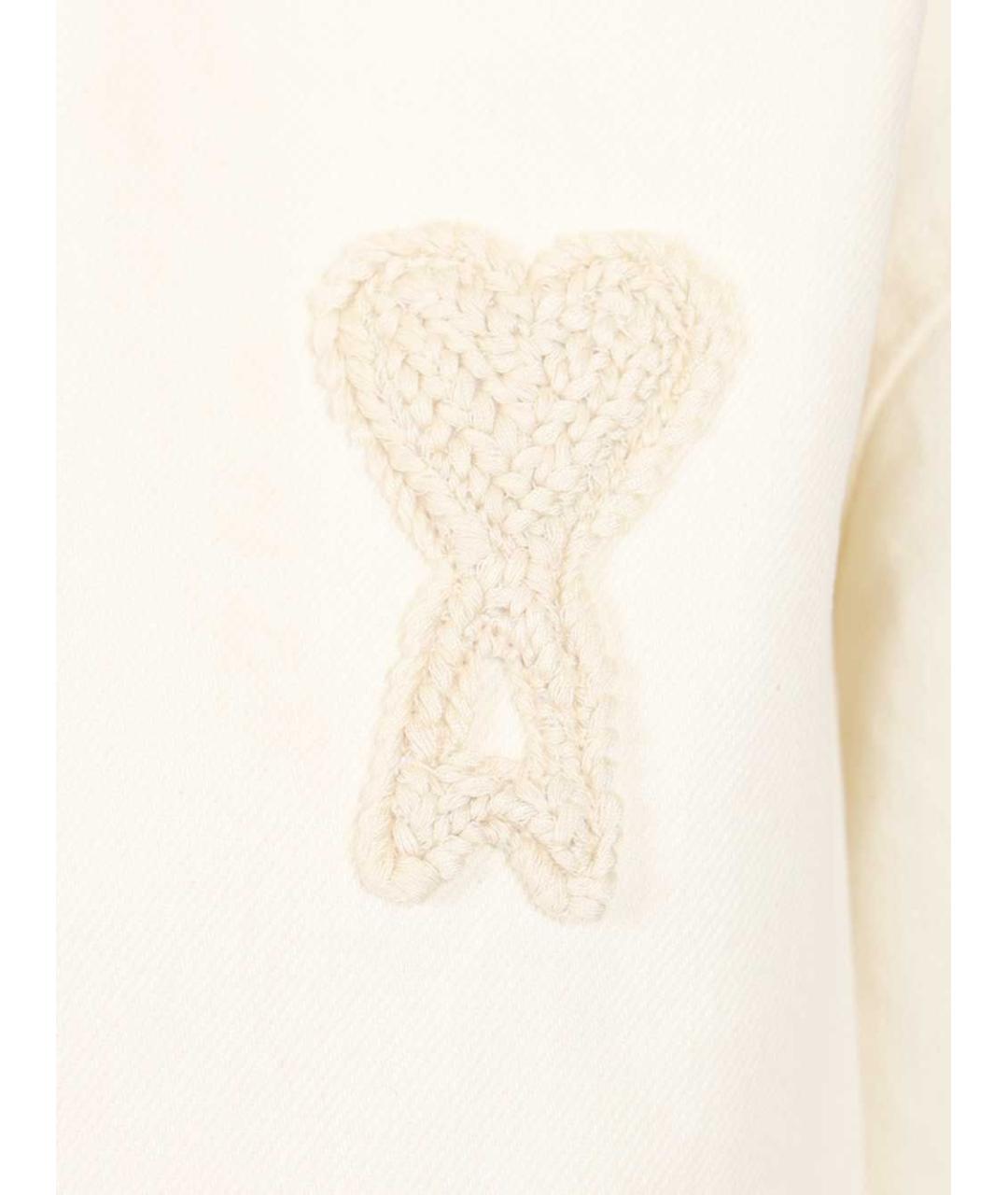 Ami Paris Белая полиэстеровая рубашка, фото 4