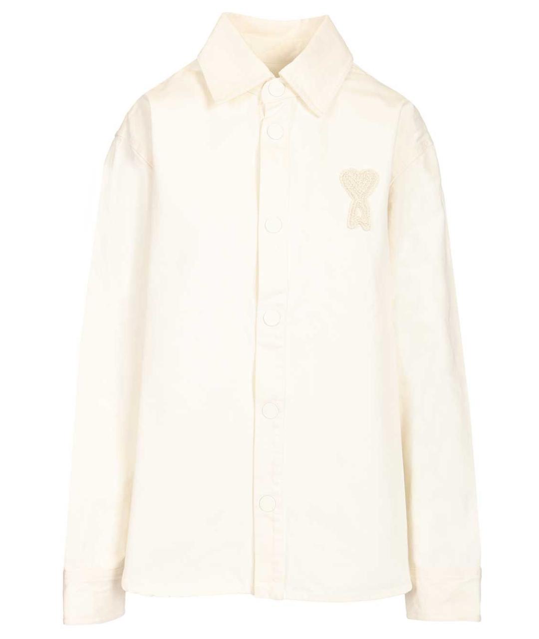 Ami Paris Белая полиэстеровая рубашка, фото 1