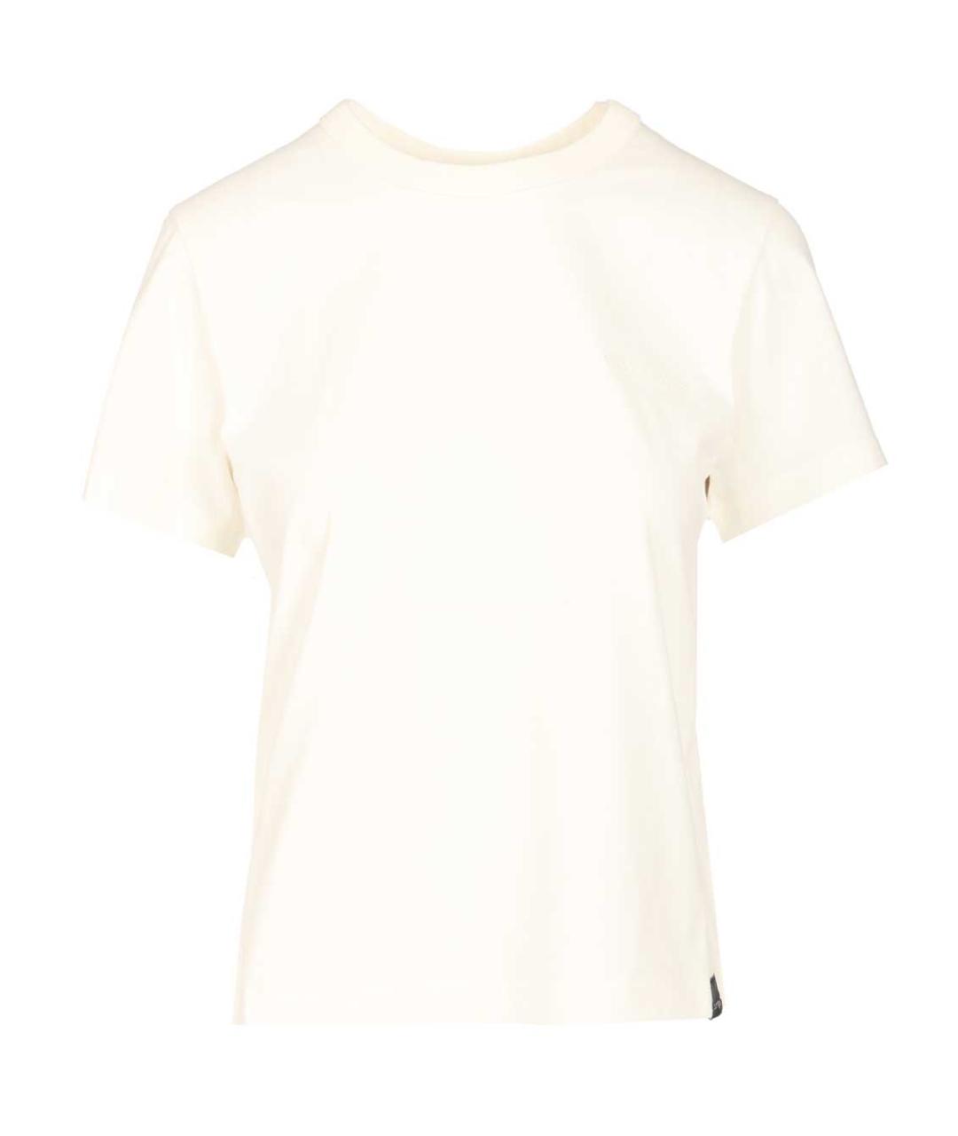 COURREGES Белая хлопковая футболка, фото 1