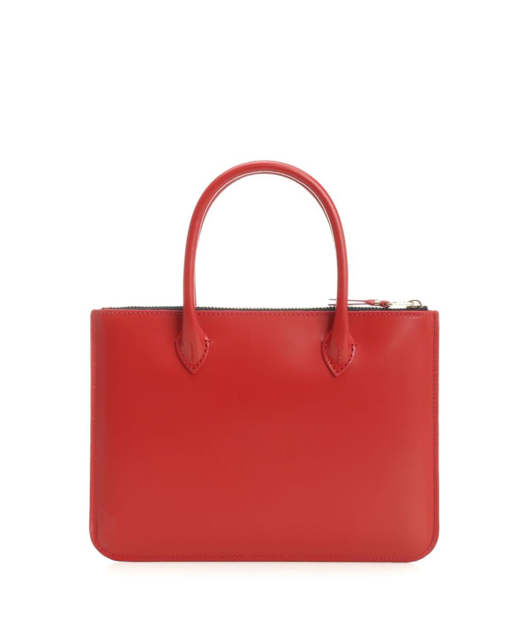 COMME DES GARÇONS WALLET Красная кожаная сумка тоут, фото 3