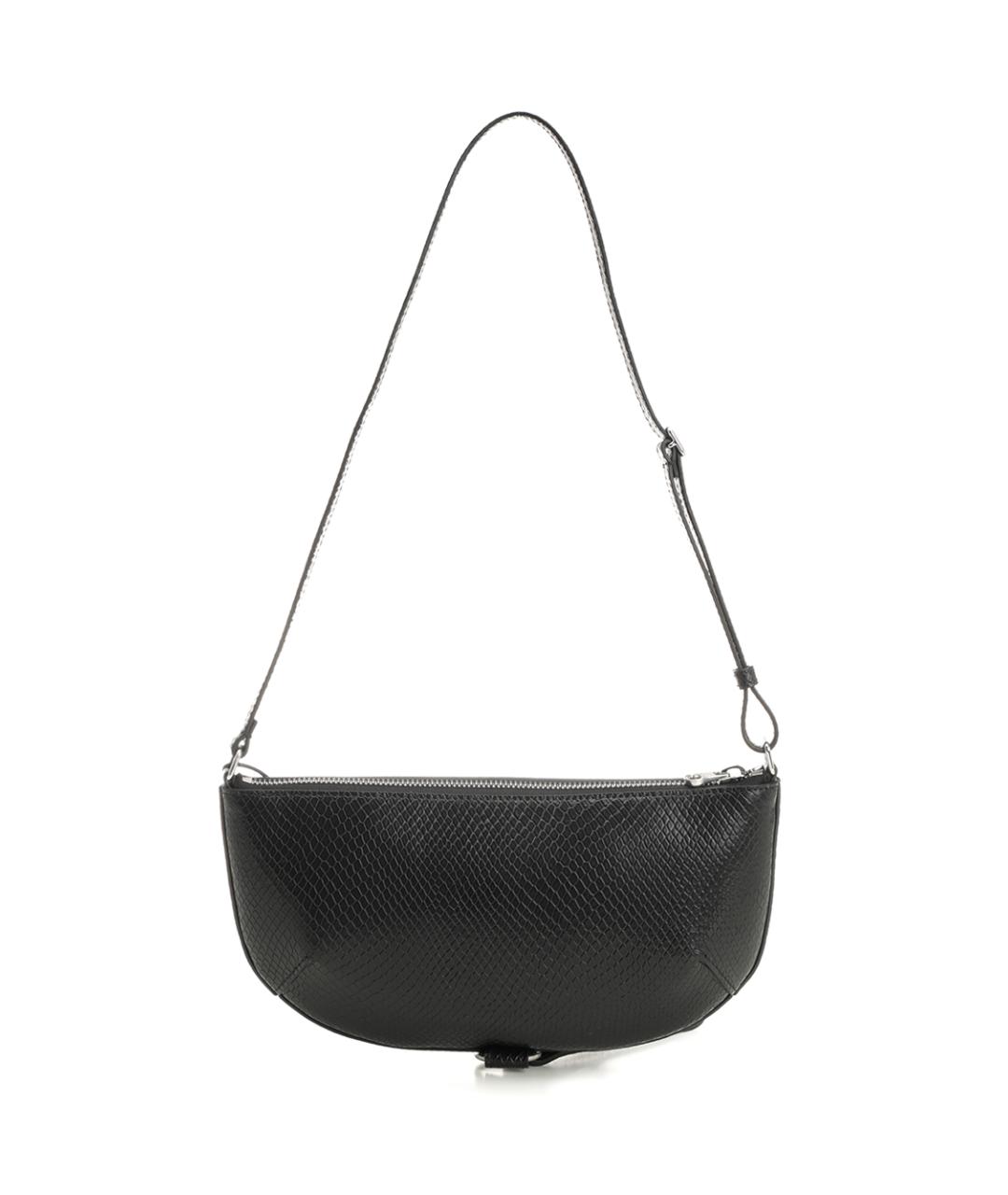COURREGES Черная кожаная сумка через плечо, фото 3