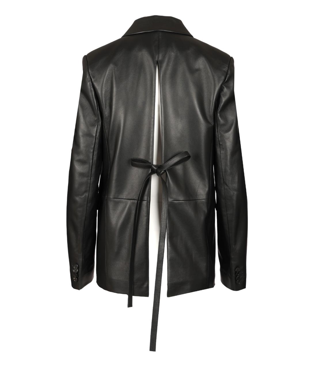 LOEWE Черный кожаный жакет/пиджак, фото 2
