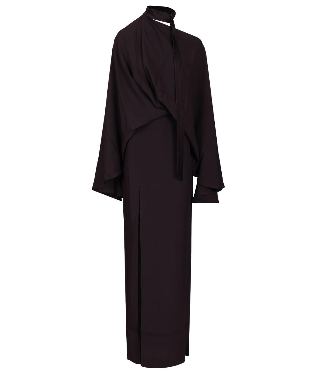 TALLER MARMO Черное ацетатное вечернее платье, фото 1