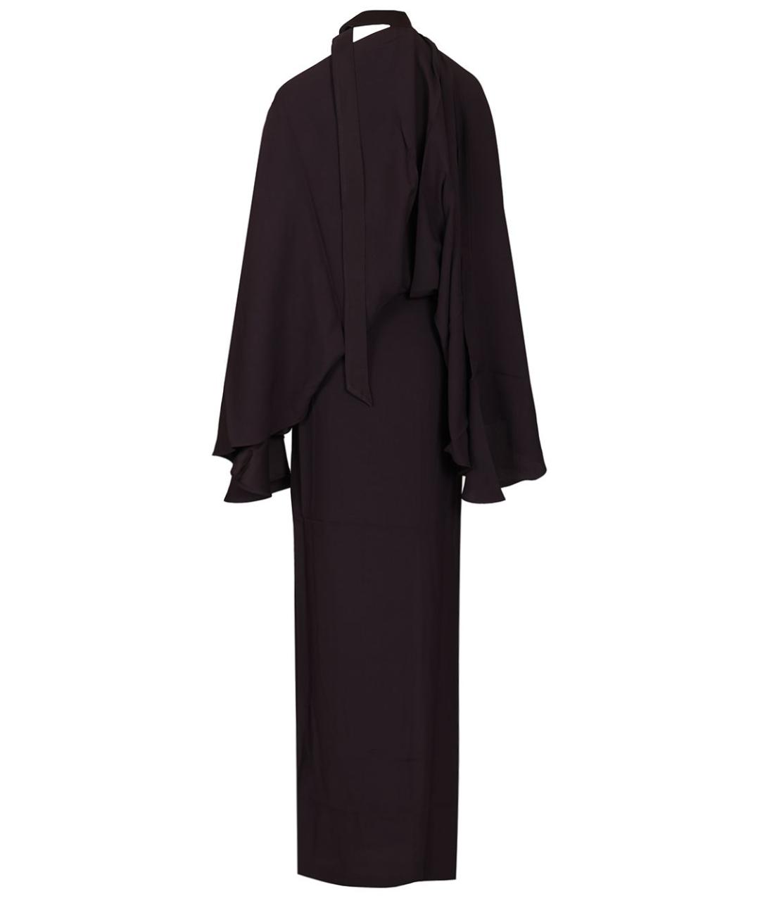 TALLER MARMO Черное ацетатное вечернее платье, фото 2