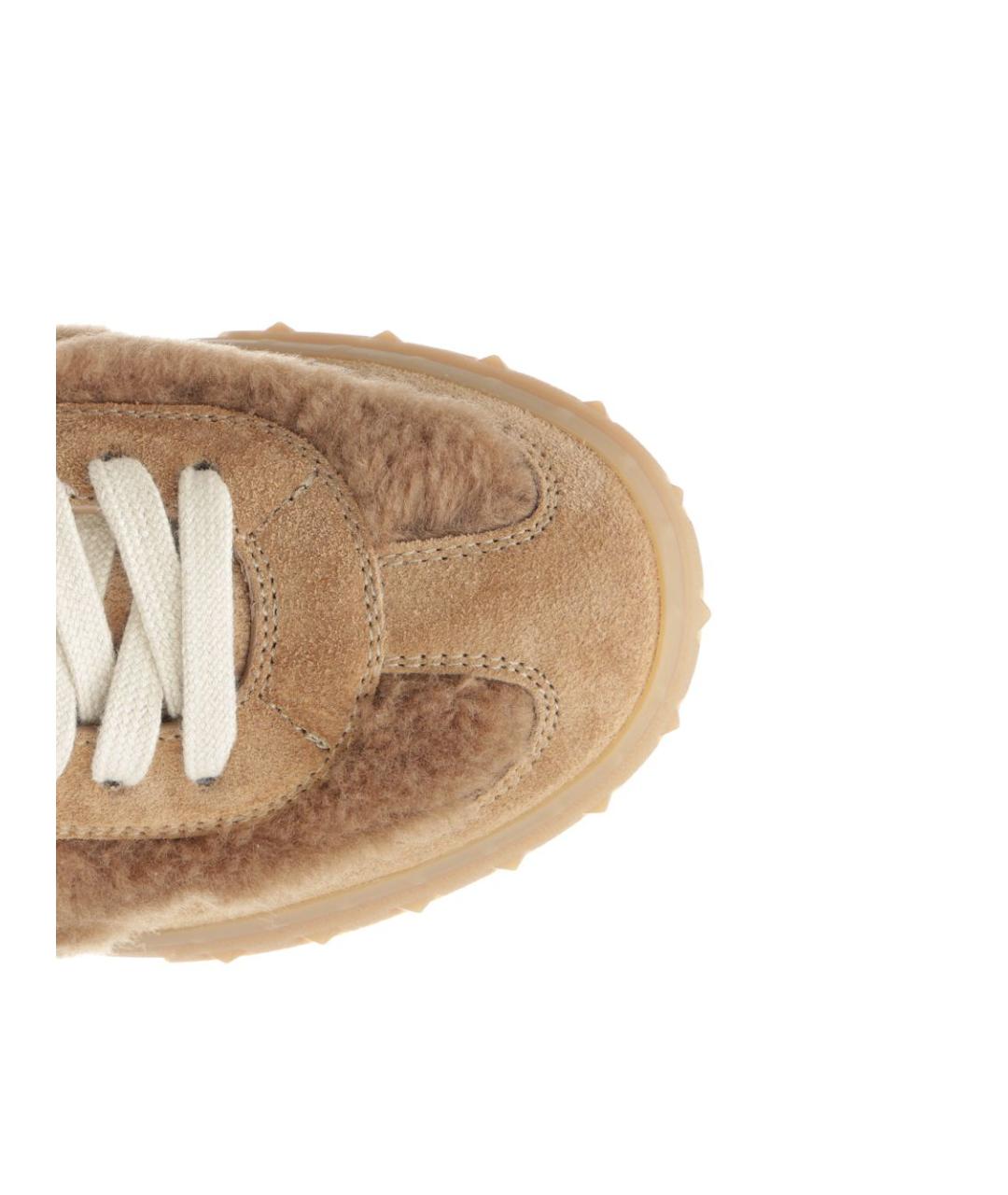 VALENTINO Бежевые текстильные кроссовки, фото 3