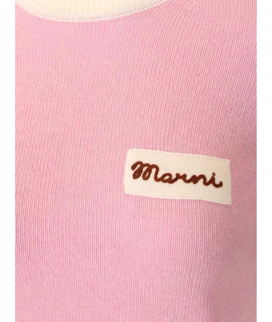 MARNI Розовый шерстяной джемпер / свитер, фото 3