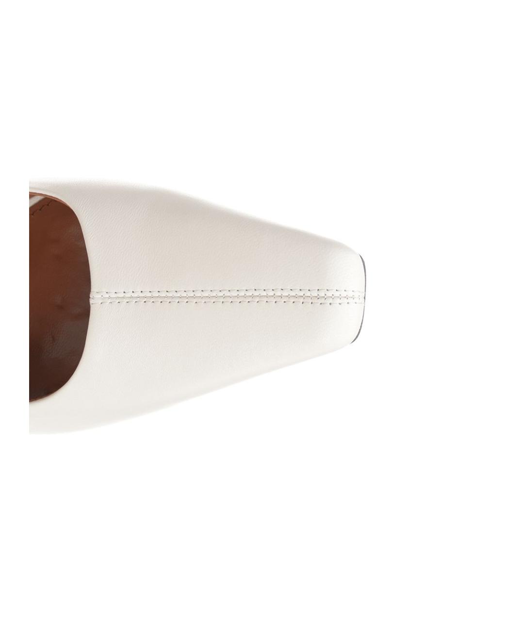 PARIS TEXAS Белые кожаные туфли, фото 4