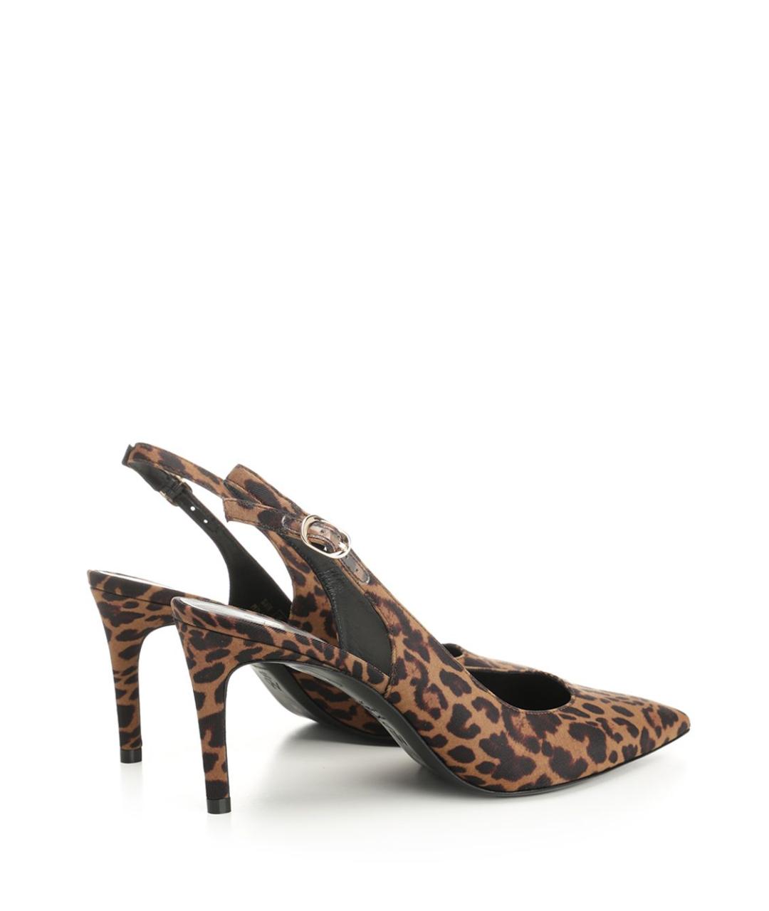 STUART WEITZMAN Коричневые текстильные туфли, фото 3