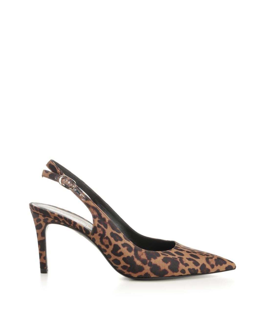 STUART WEITZMAN Коричневые текстильные туфли, фото 1