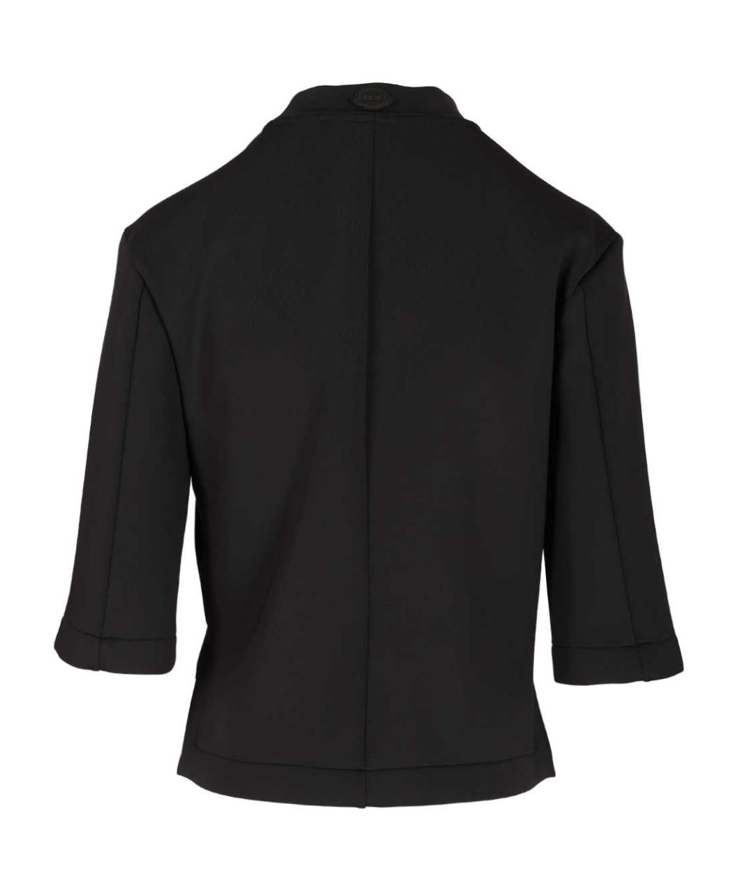 MONCLER Черная полиэстеровая футболка, фото 2