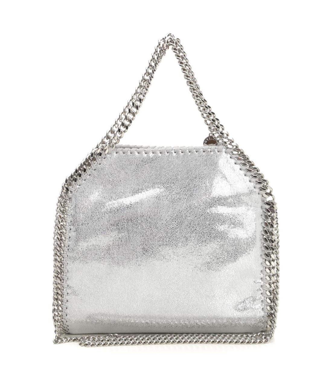 STELLA MCCARTNEY Серебряная сумка тоут из искусственной кожи, фото 3