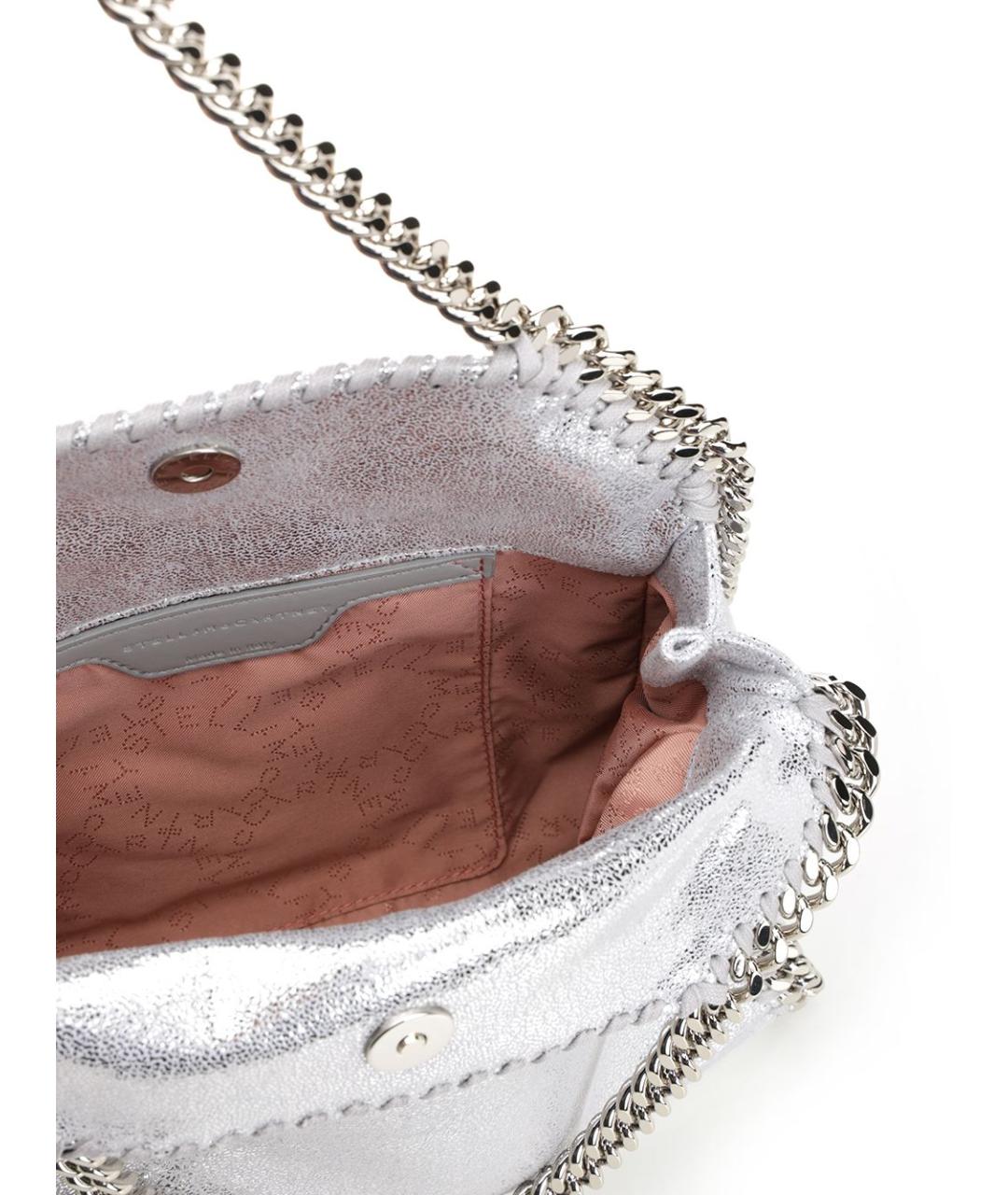 STELLA MCCARTNEY Серебряная сумка тоут из искусственной кожи, фото 4