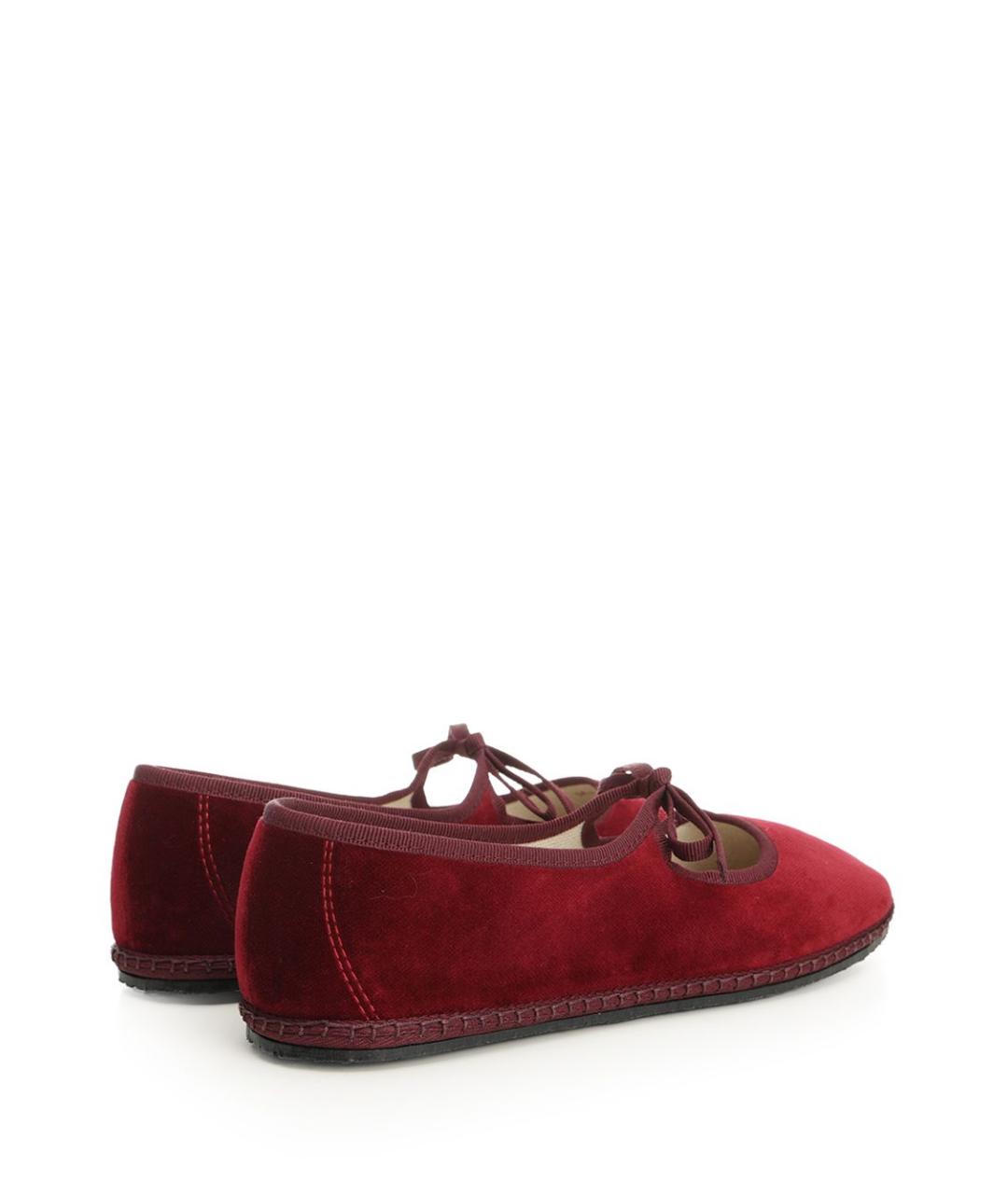 VIBI Бордовые текстильные балетки, фото 3