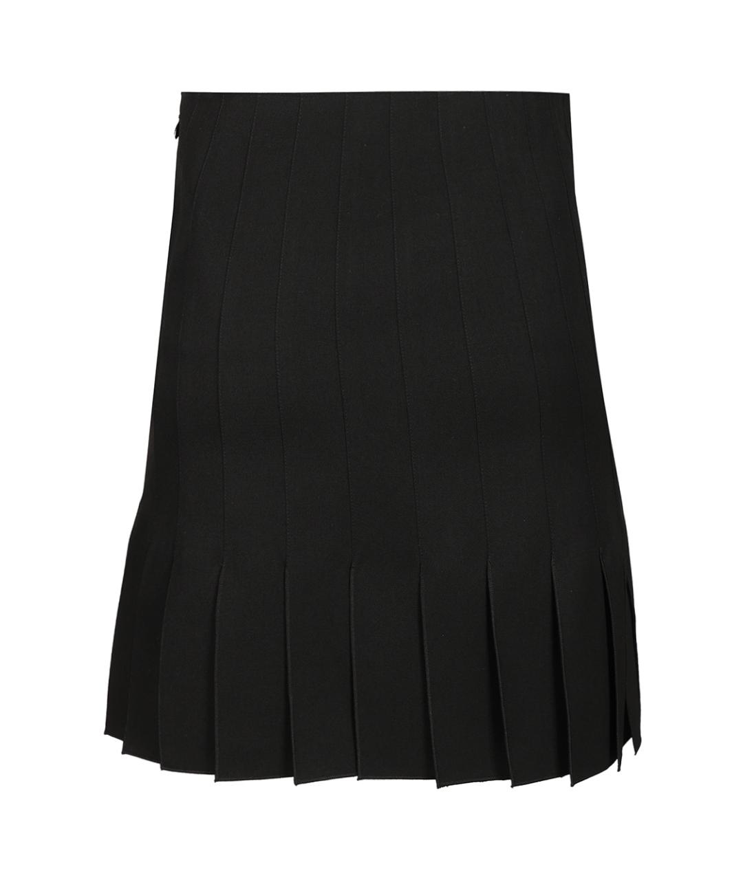 MARNI Черная шерстяная юбка мини, фото 2