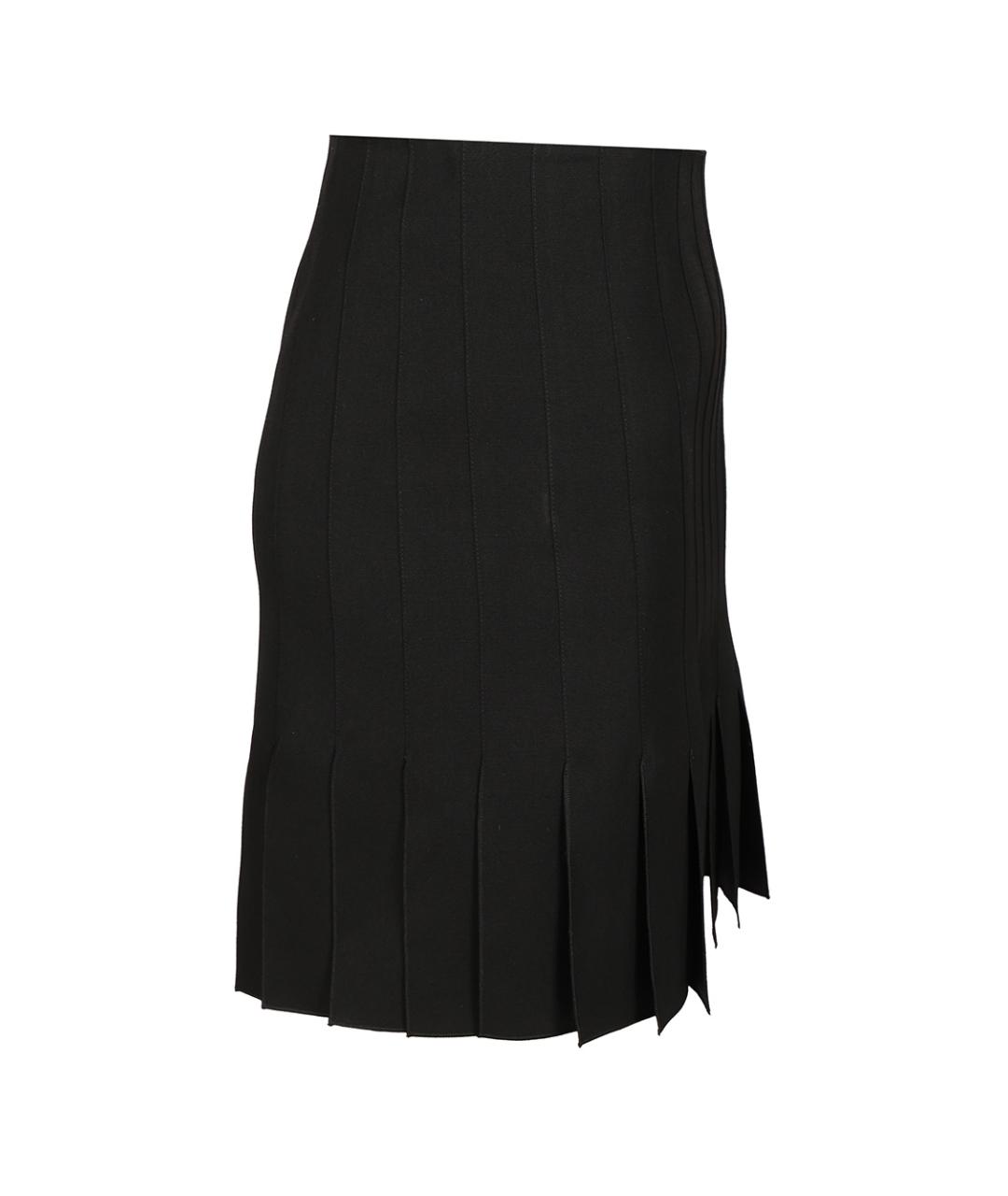 MARNI Черная шерстяная юбка мини, фото 3