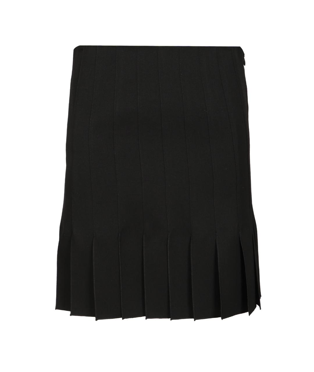 MARNI Черная шерстяная юбка мини, фото 1