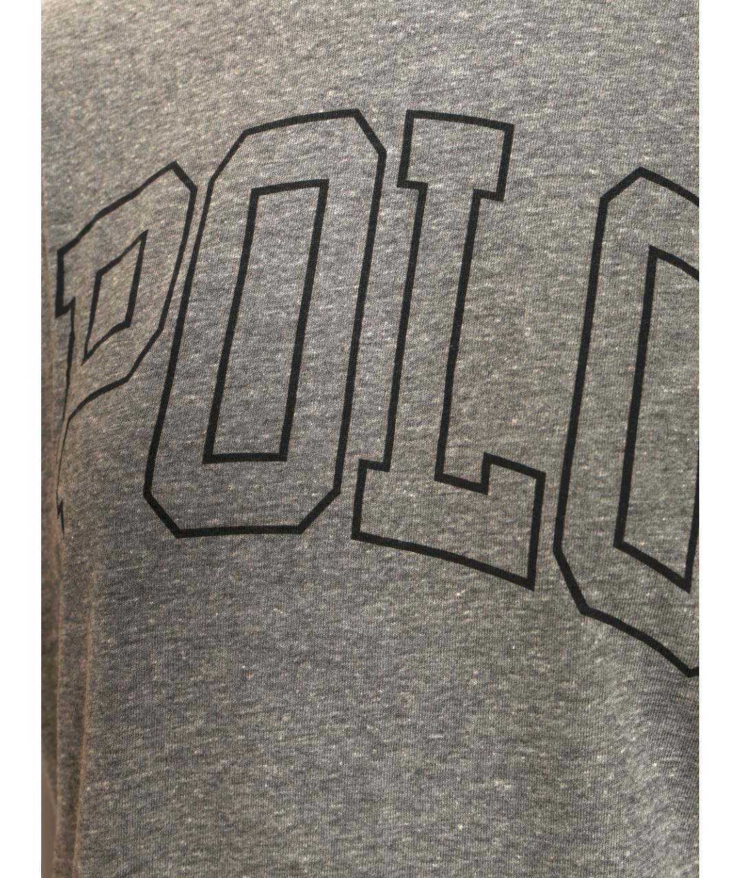 POLO RALPH LAUREN Серая хлопковая футболка, фото 3