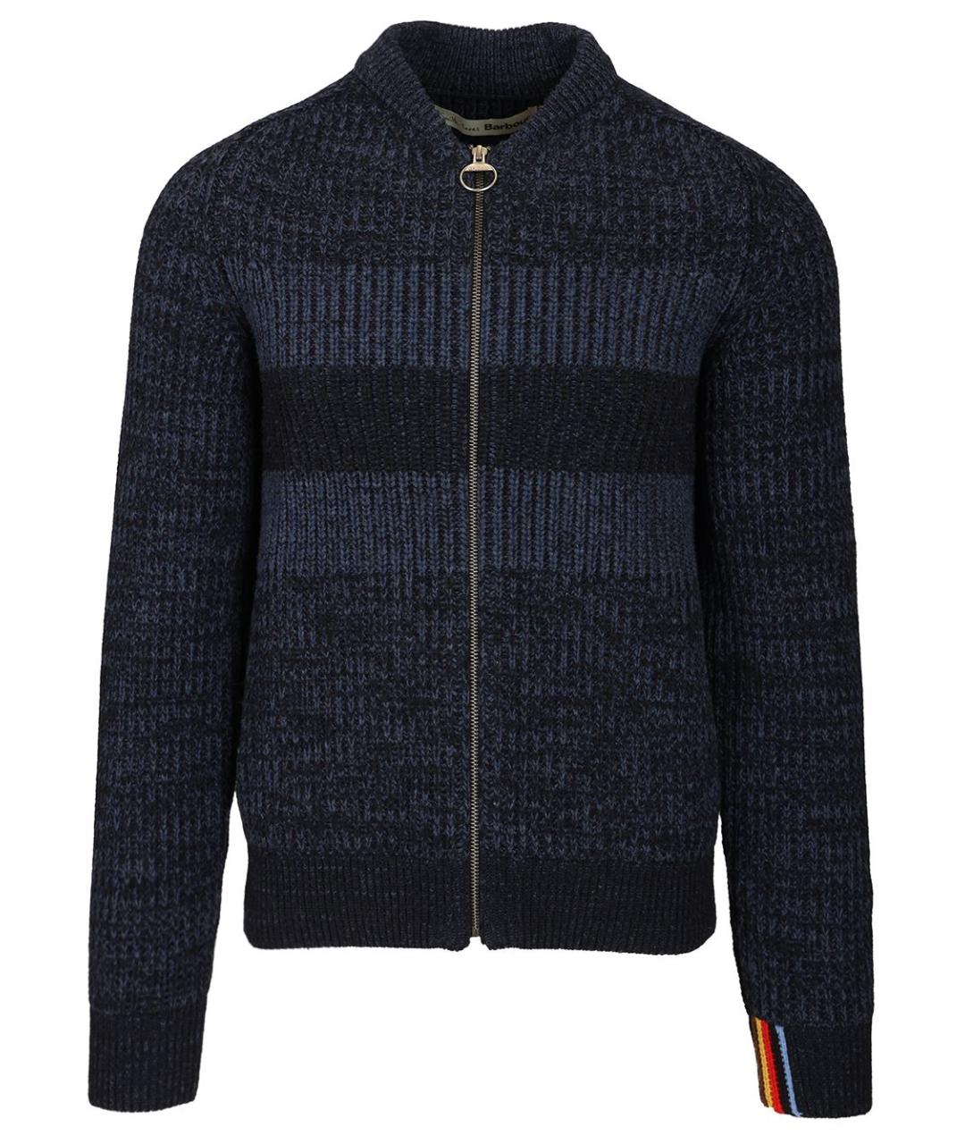 BARBOUR Синий шерстяной кардиган, фото 1
