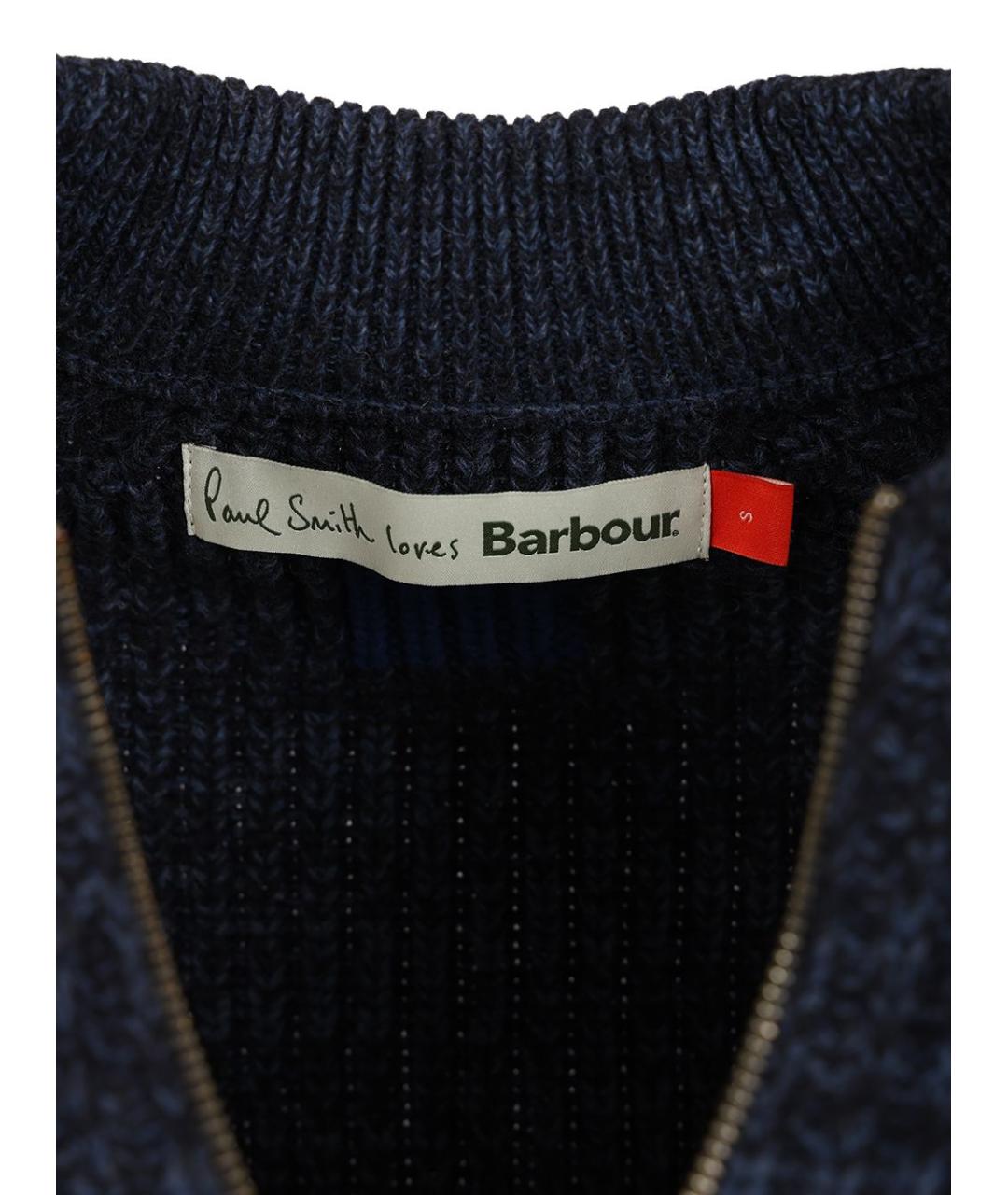 BARBOUR Синий шерстяной кардиган, фото 4