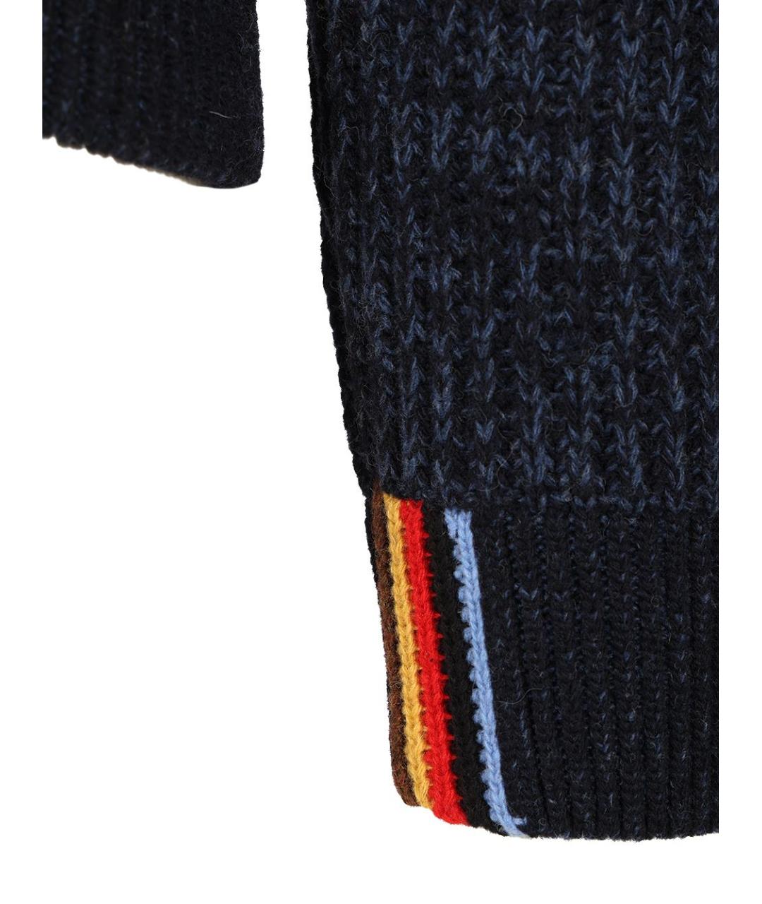 BARBOUR Синий шерстяной кардиган, фото 6