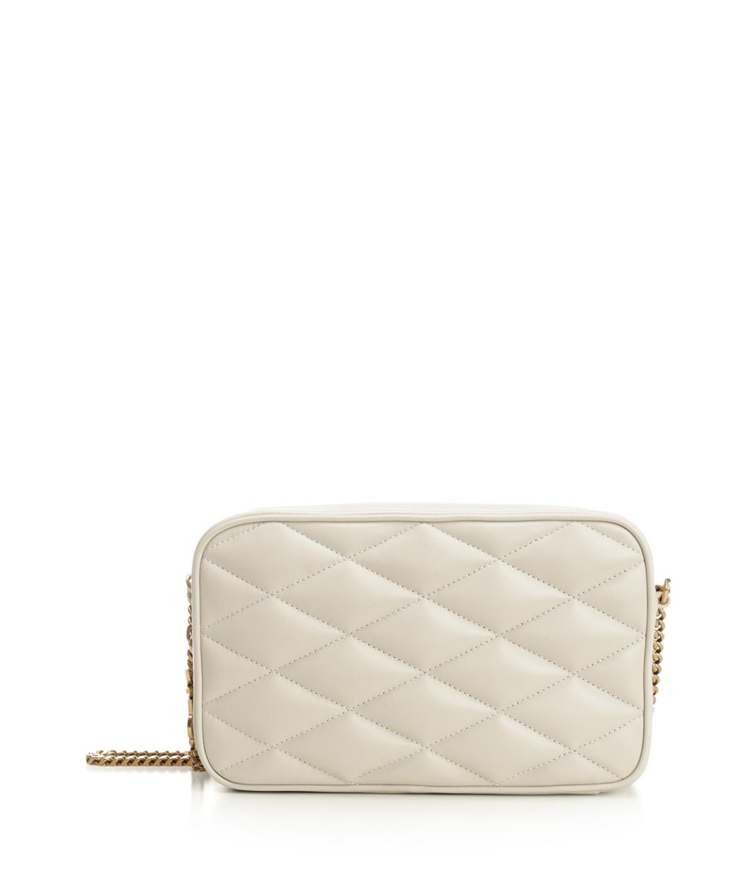 SAINT LAURENT Белая кожаная сумка через плечо, фото 1