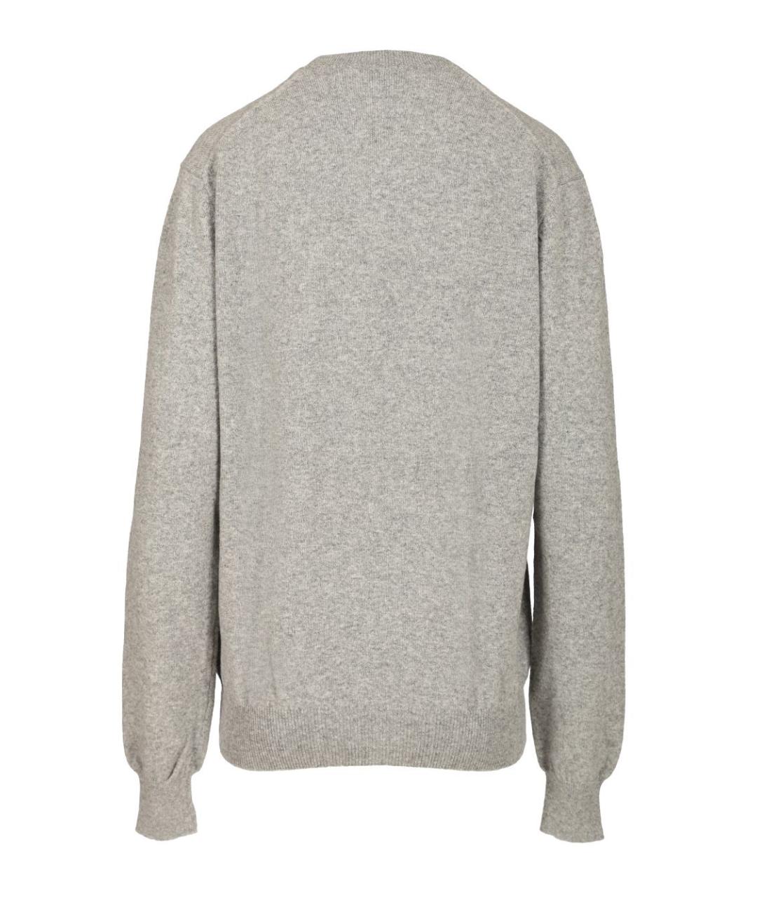 COMME DES GARÇONS PLAY Серый шерстяной кардиган, фото 2