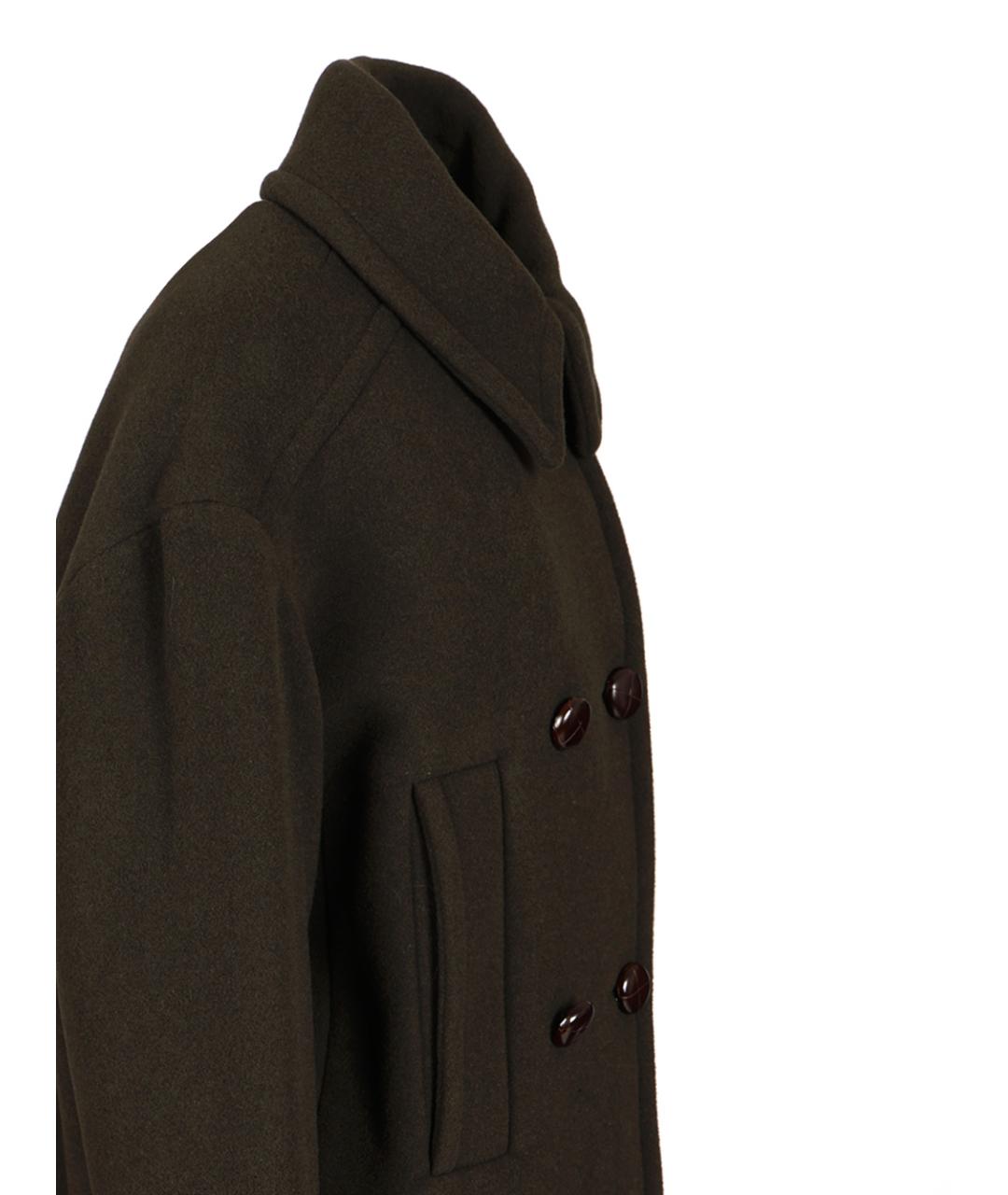 ISABEL MARANT Зеленые шерстяное пальто, фото 4