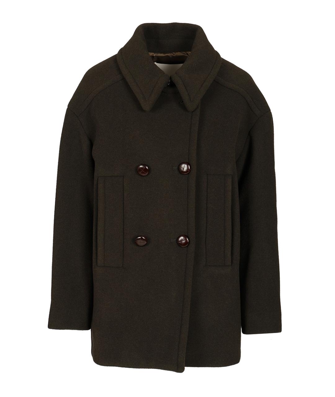 ISABEL MARANT Зеленые шерстяное пальто, фото 1