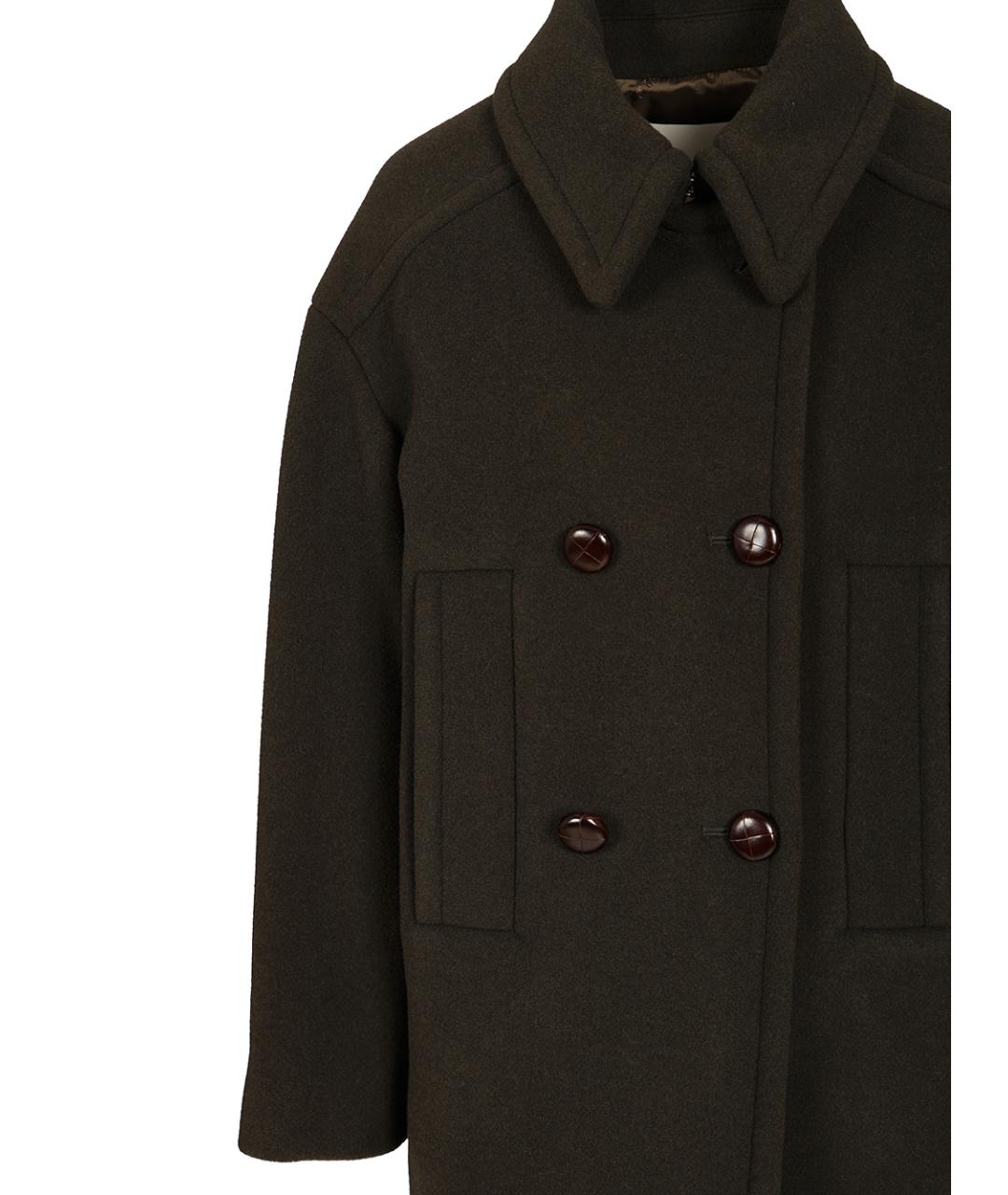 ISABEL MARANT Зеленые шерстяное пальто, фото 3