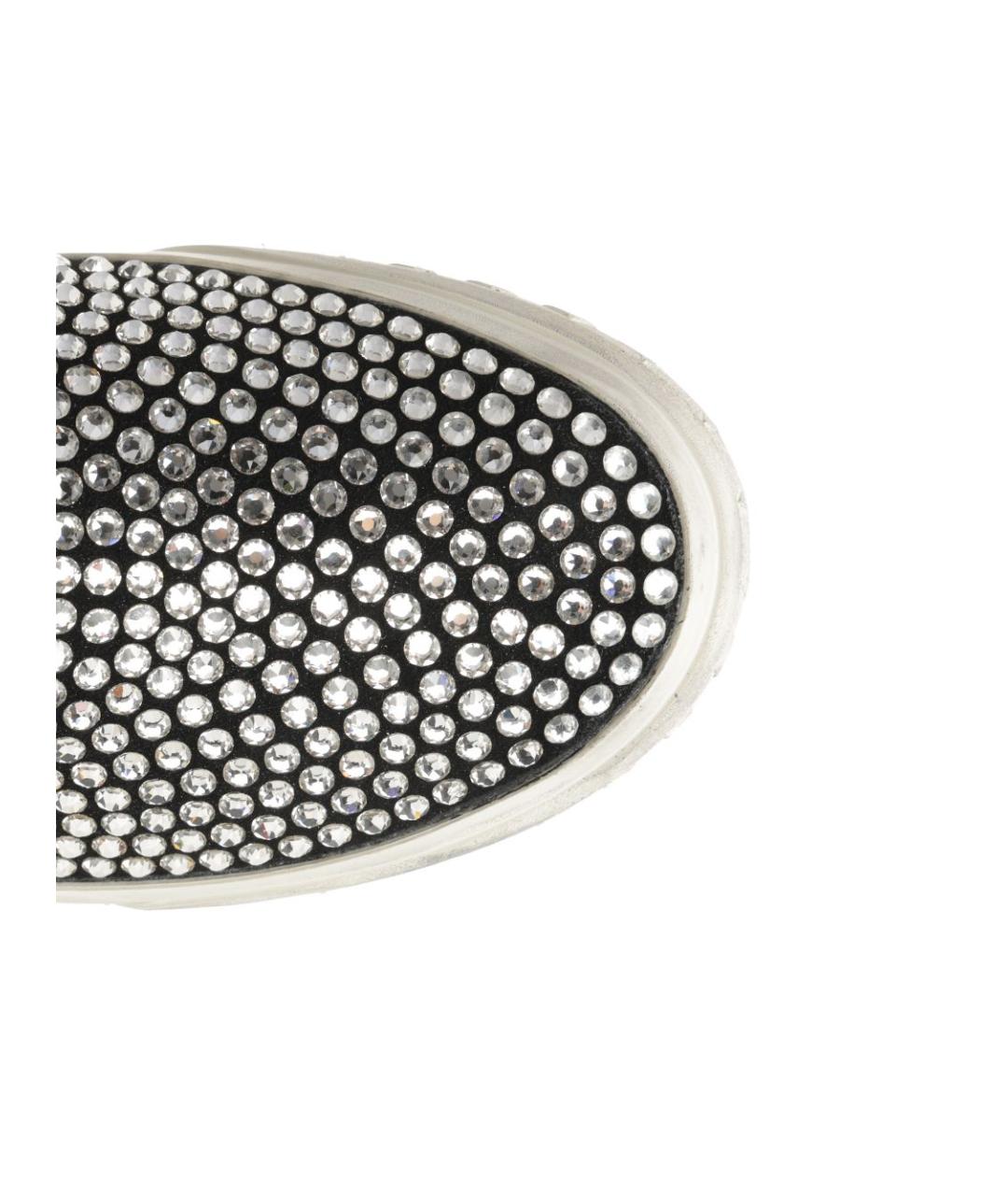 GOLDEN GOOSE DELUXE BRAND Черные кожаные слипоны, фото 4