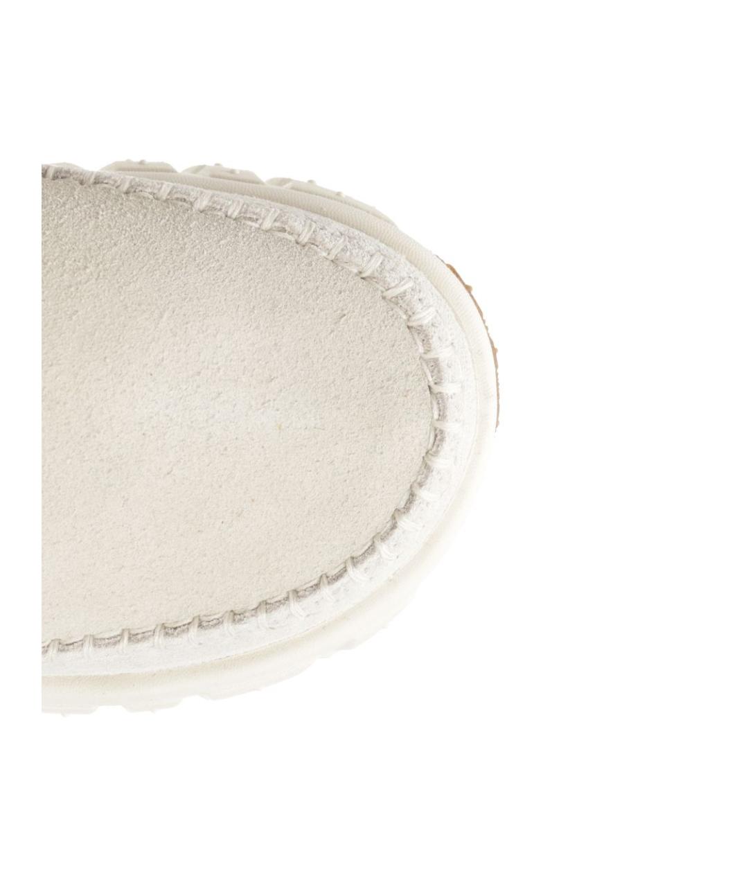 UGG AUSTRALIA Белые замшевые ботинки, фото 4