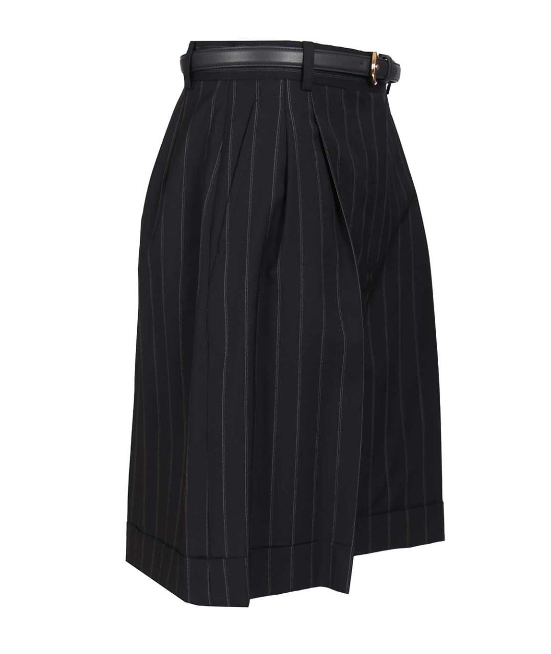 MAX MARA STUDIO Темно-синие шерстяные шорты, фото 3