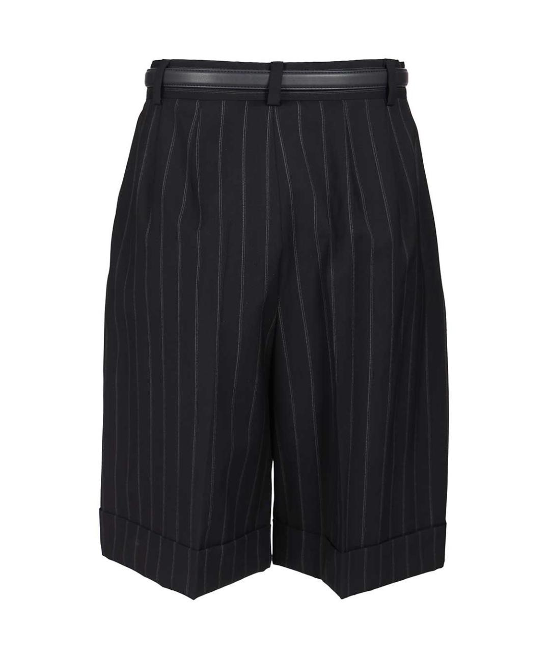 MAX MARA STUDIO Темно-синие шерстяные шорты, фото 2