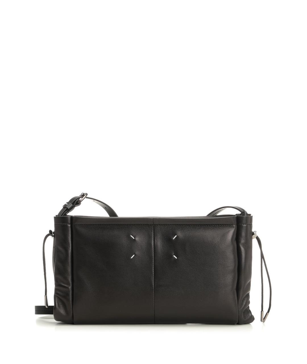 MAISON MARGIELA Черная кожаная сумка через плечо, фото 1