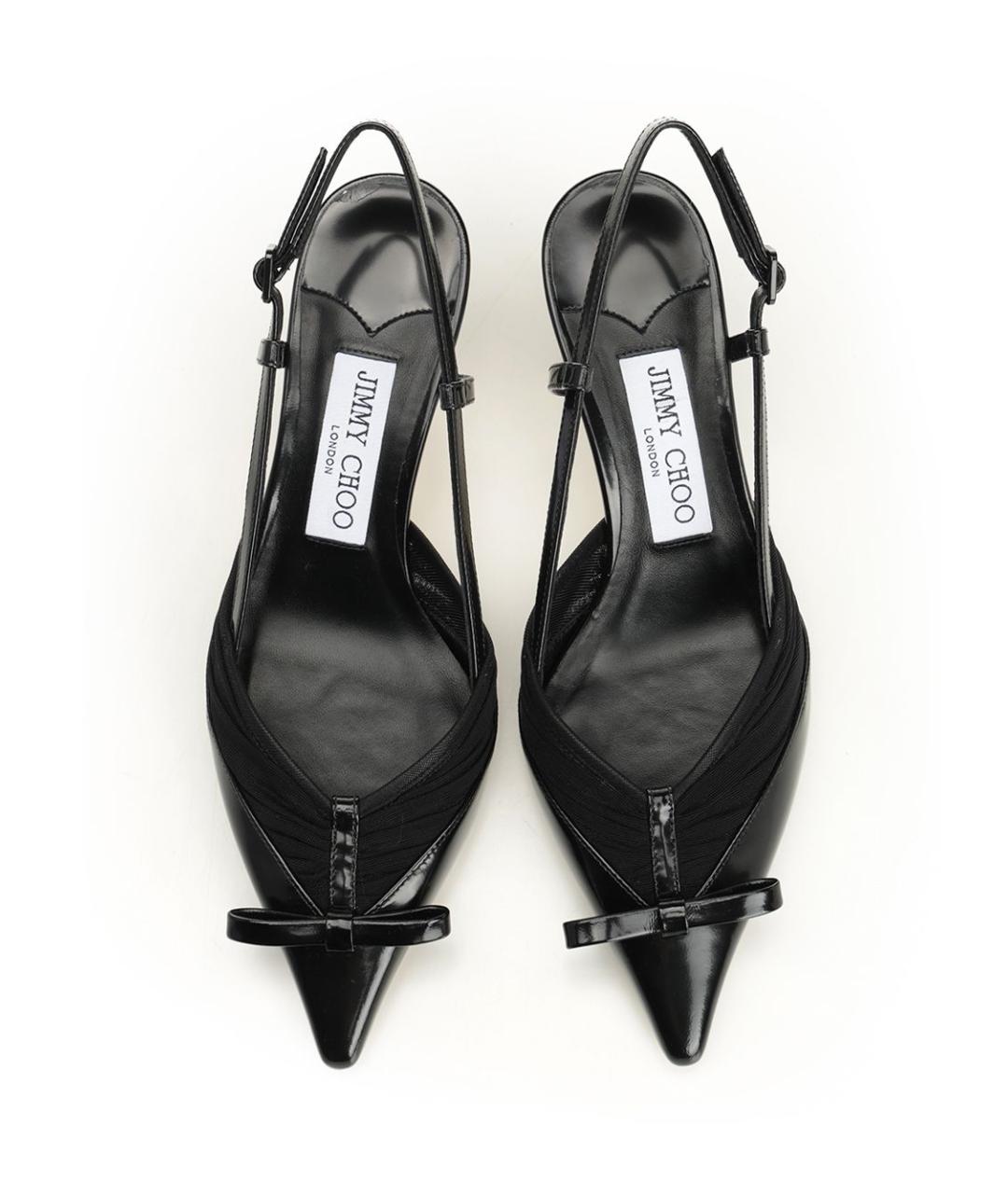 JIMMY CHOO Черные кожаные туфли, фото 5