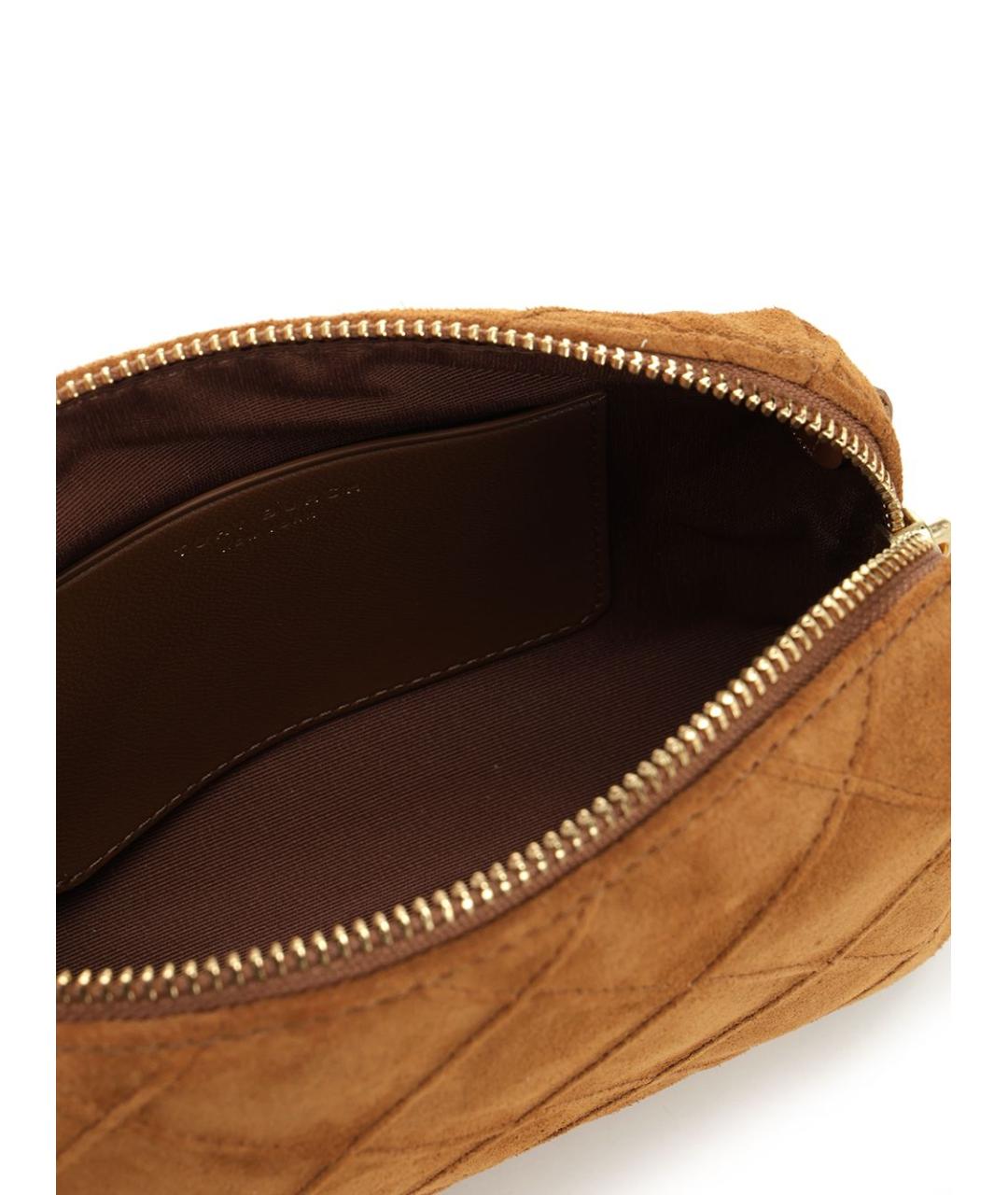 TORY BURCH Коричневая кожаная сумка через плечо, фото 4