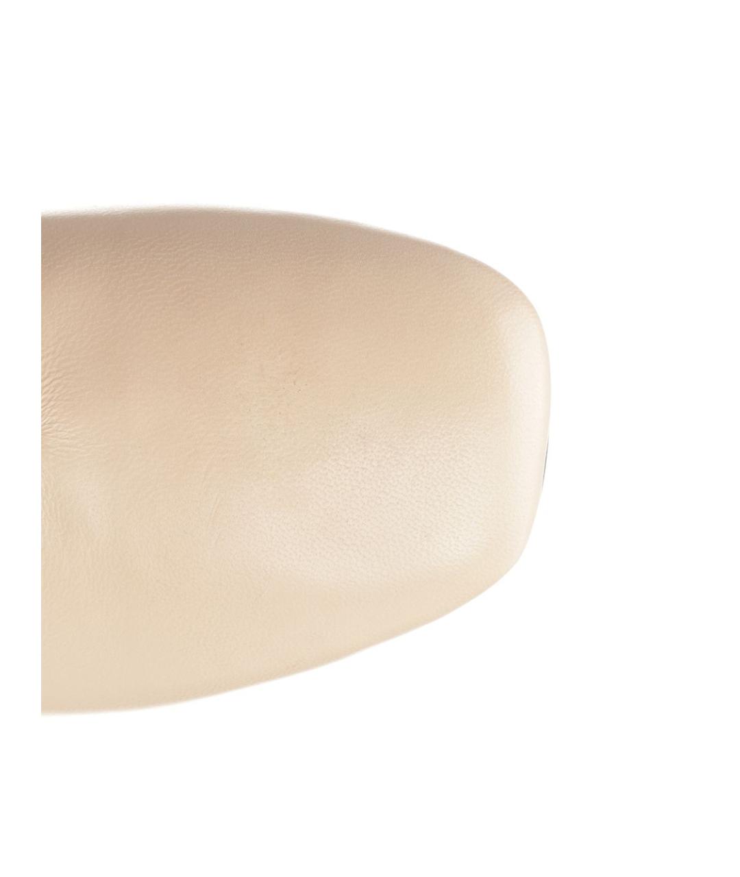 FORTE FORTE Бежевые кожаные мюли, фото 4