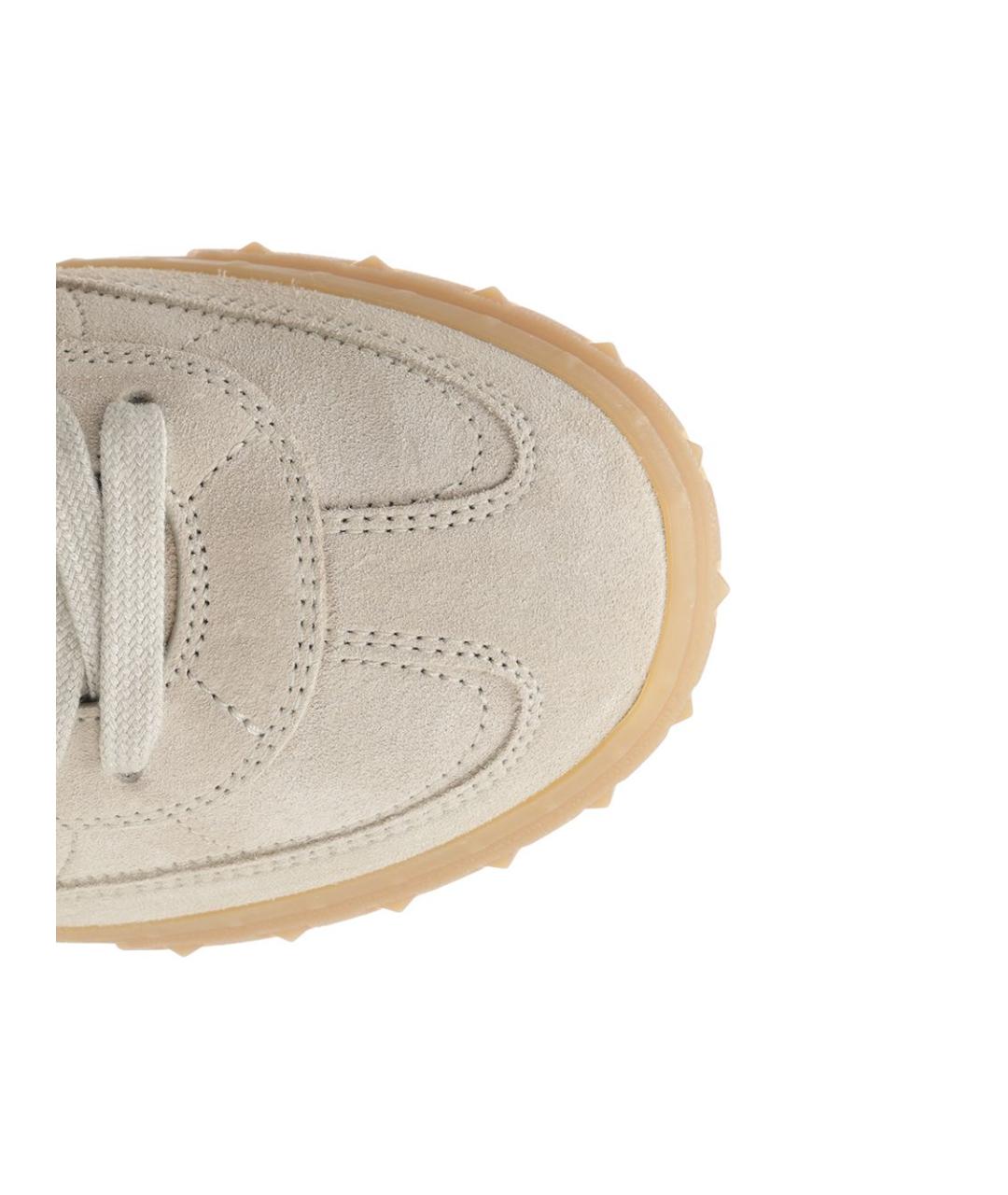 VALENTINO Серые замшевые кроссовки, фото 4