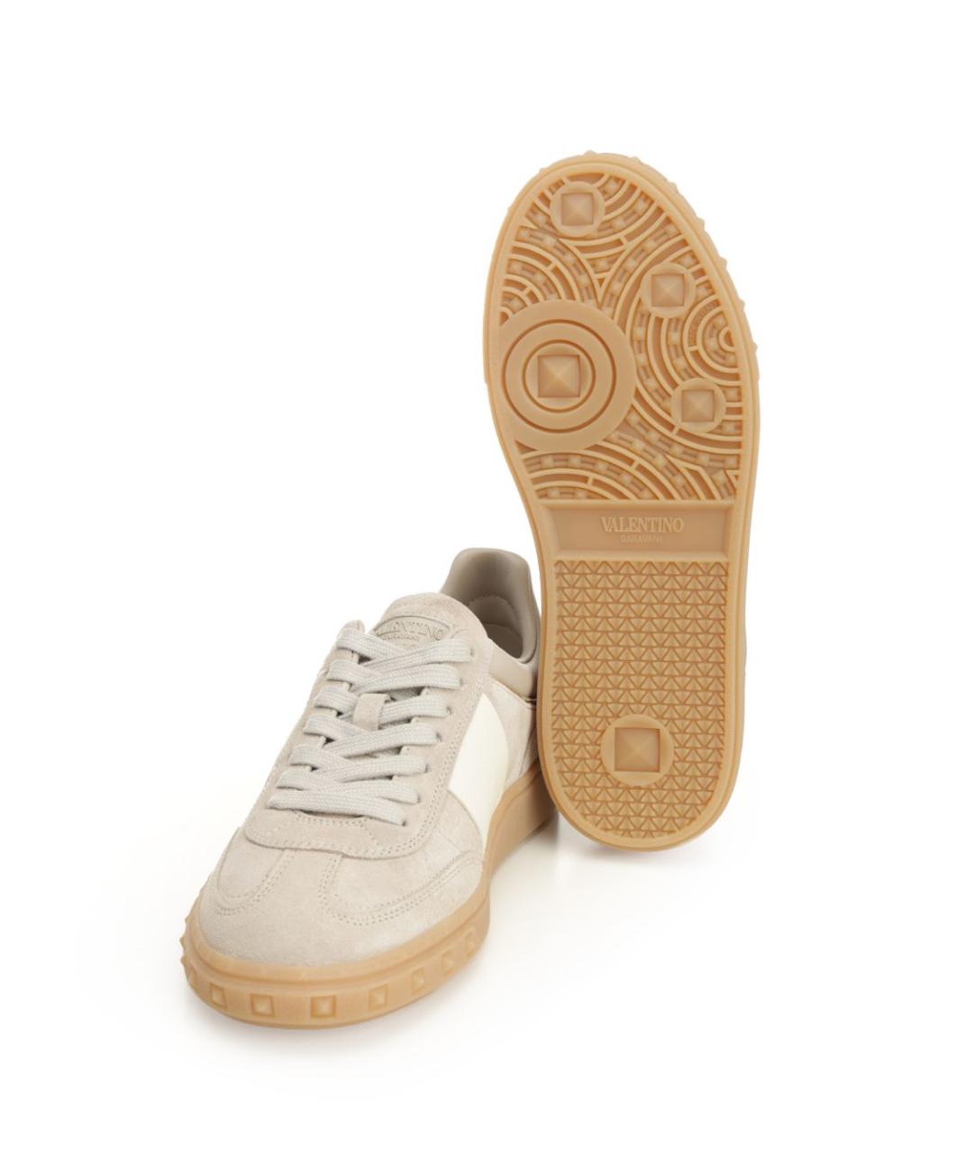 VALENTINO Серые замшевые кроссовки, фото 5