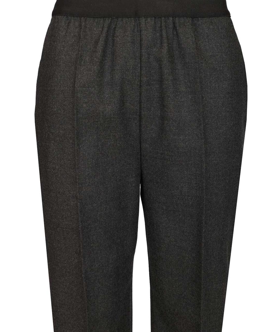 MAISON MARGIELA Серые шерстяные брюки узкие, фото 4