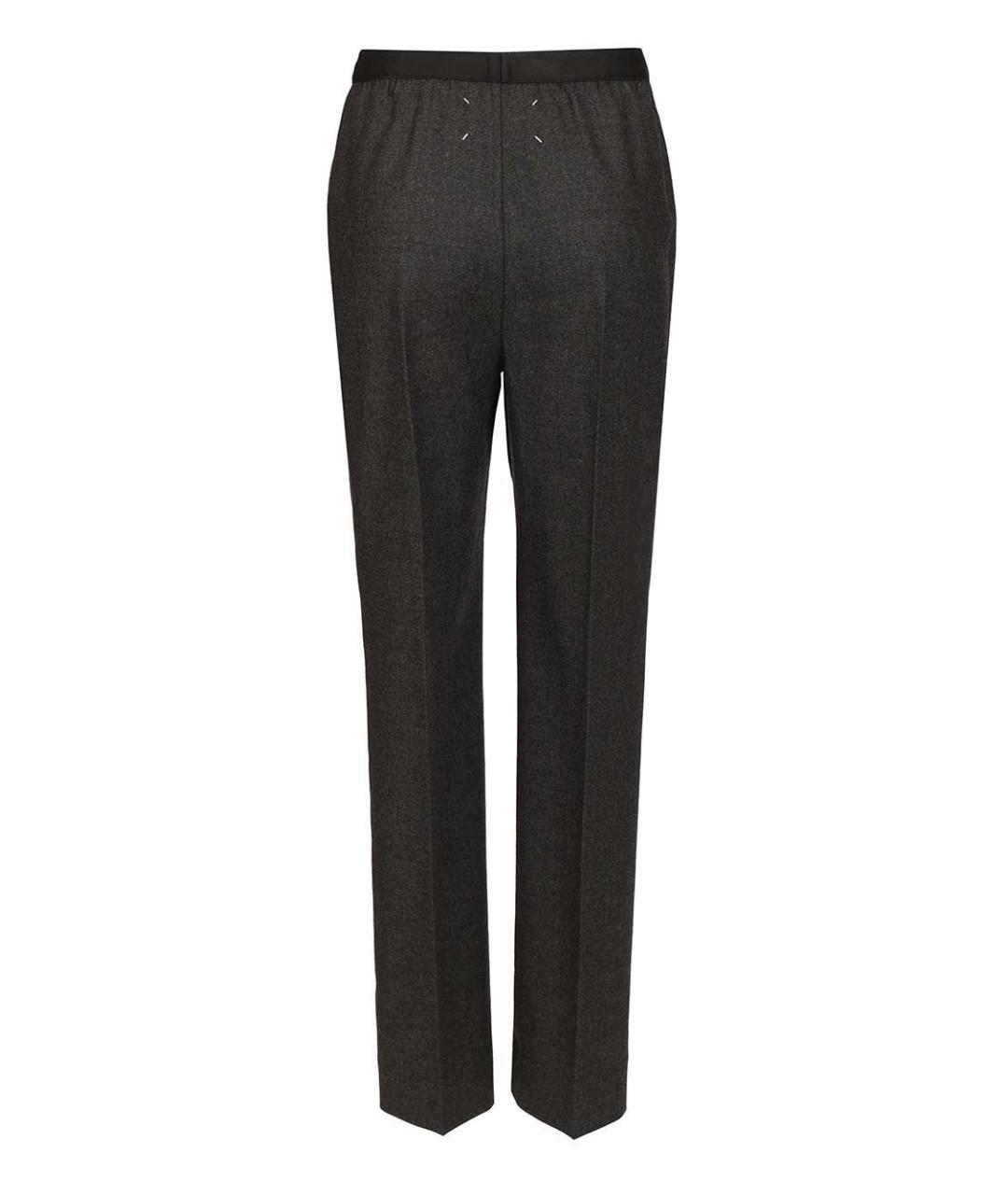 MAISON MARGIELA Серые шерстяные брюки узкие, фото 2