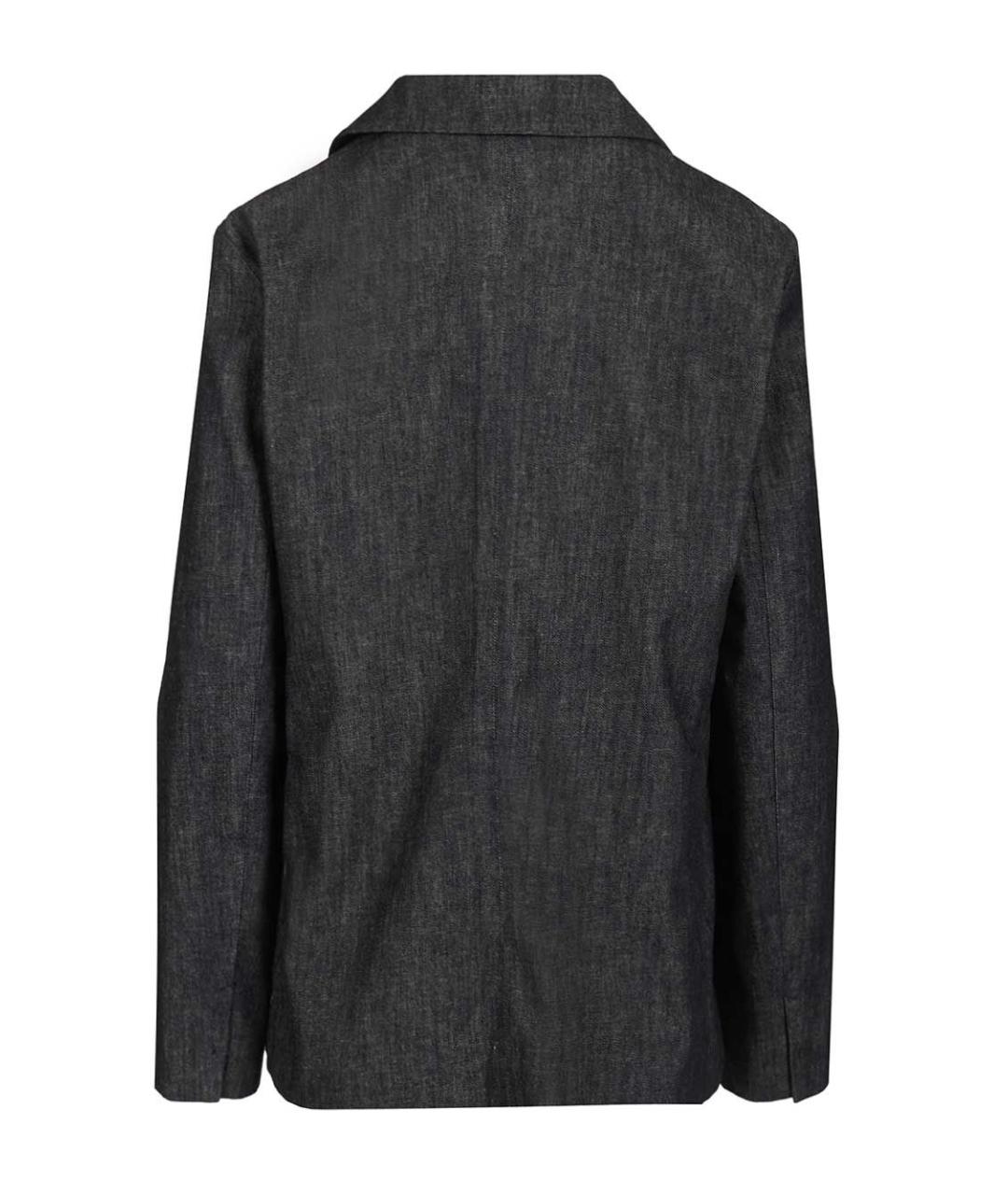 'S MAX MARA Темно-синий хлопковый жакет/пиджак, фото 2