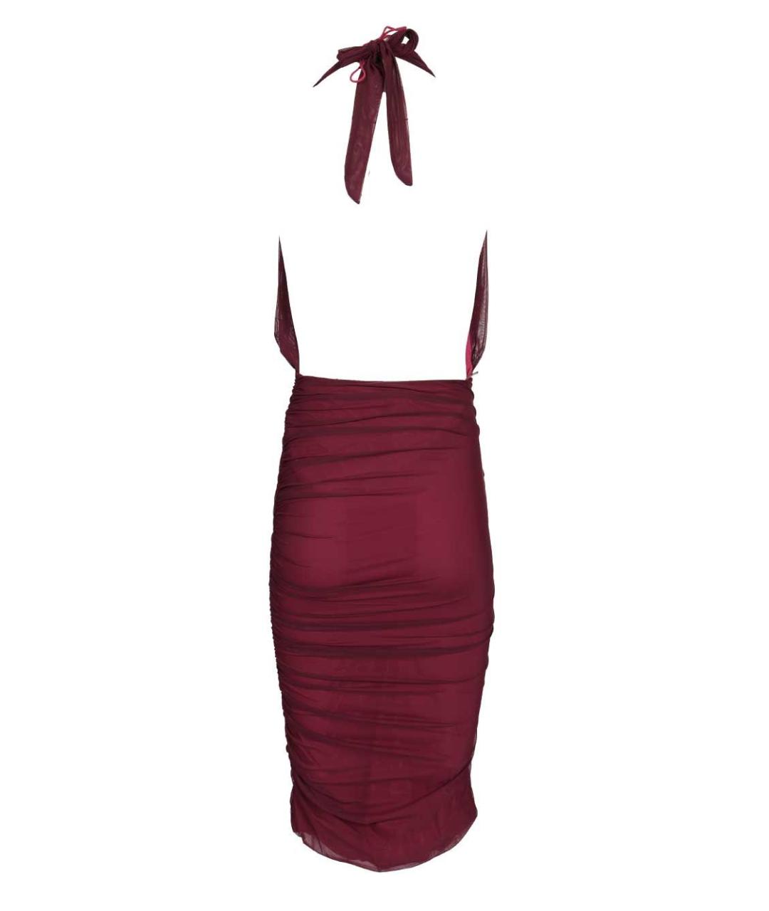AMAZUIN Бордовое полиамидовое вечернее платье, фото 2