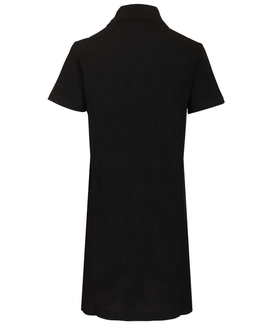 SAINT LAURENT Черное хлопковое повседневное платье, фото 2