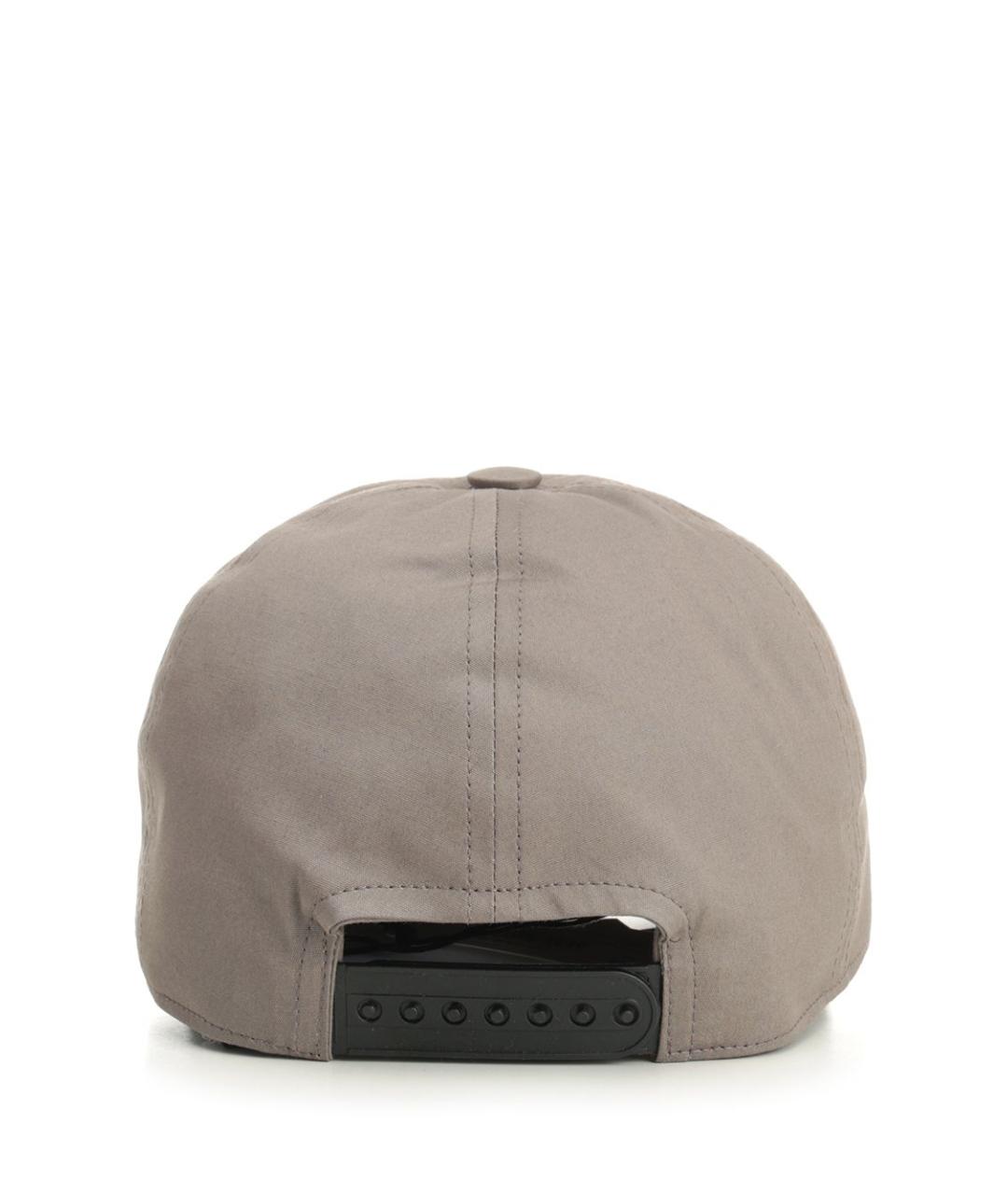 RICK OWENS Серая хлопковая кепка/бейсболка, фото 3