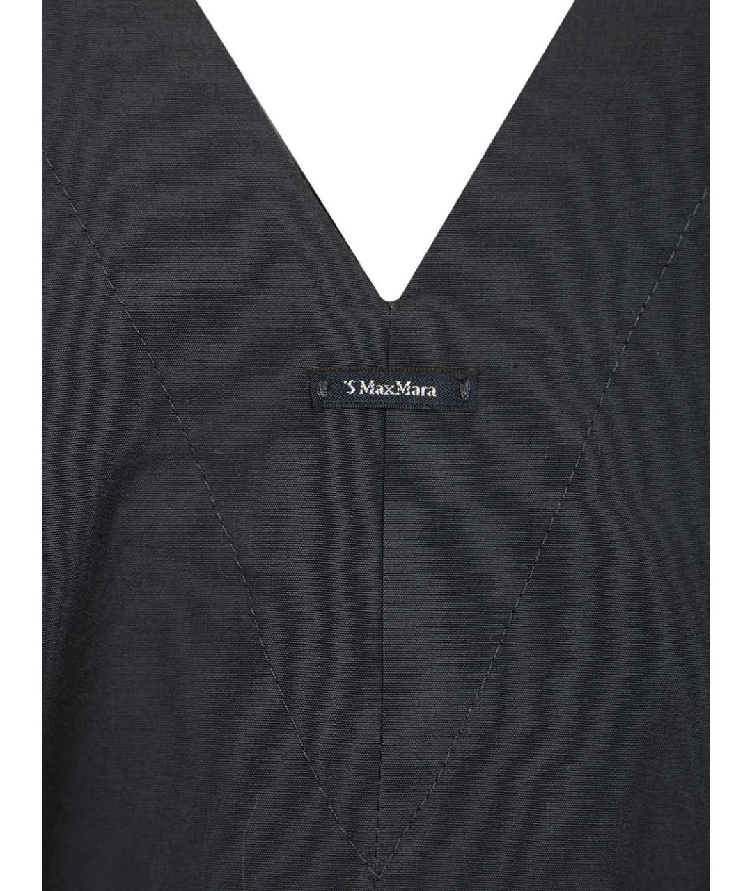 'S MAX MARA Темно-синий хлопковый комбинезон, фото 5