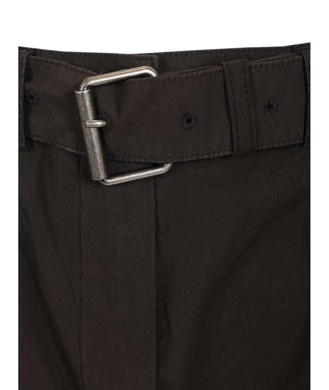 DRIES VAN NOTEN Коричневые хлопковые шорты, фото 4