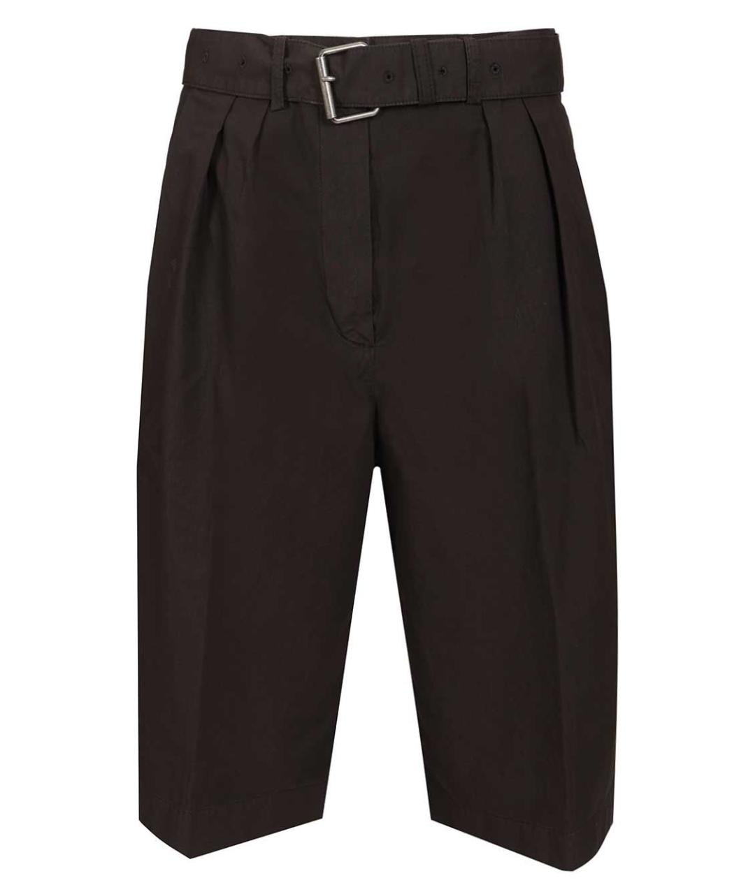 DRIES VAN NOTEN Коричневые хлопковые шорты, фото 1