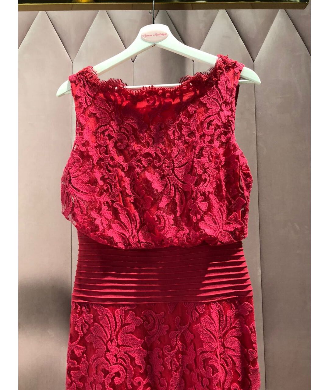 TADASHI SHOJI Красное бархатное повседневное платье, фото 4